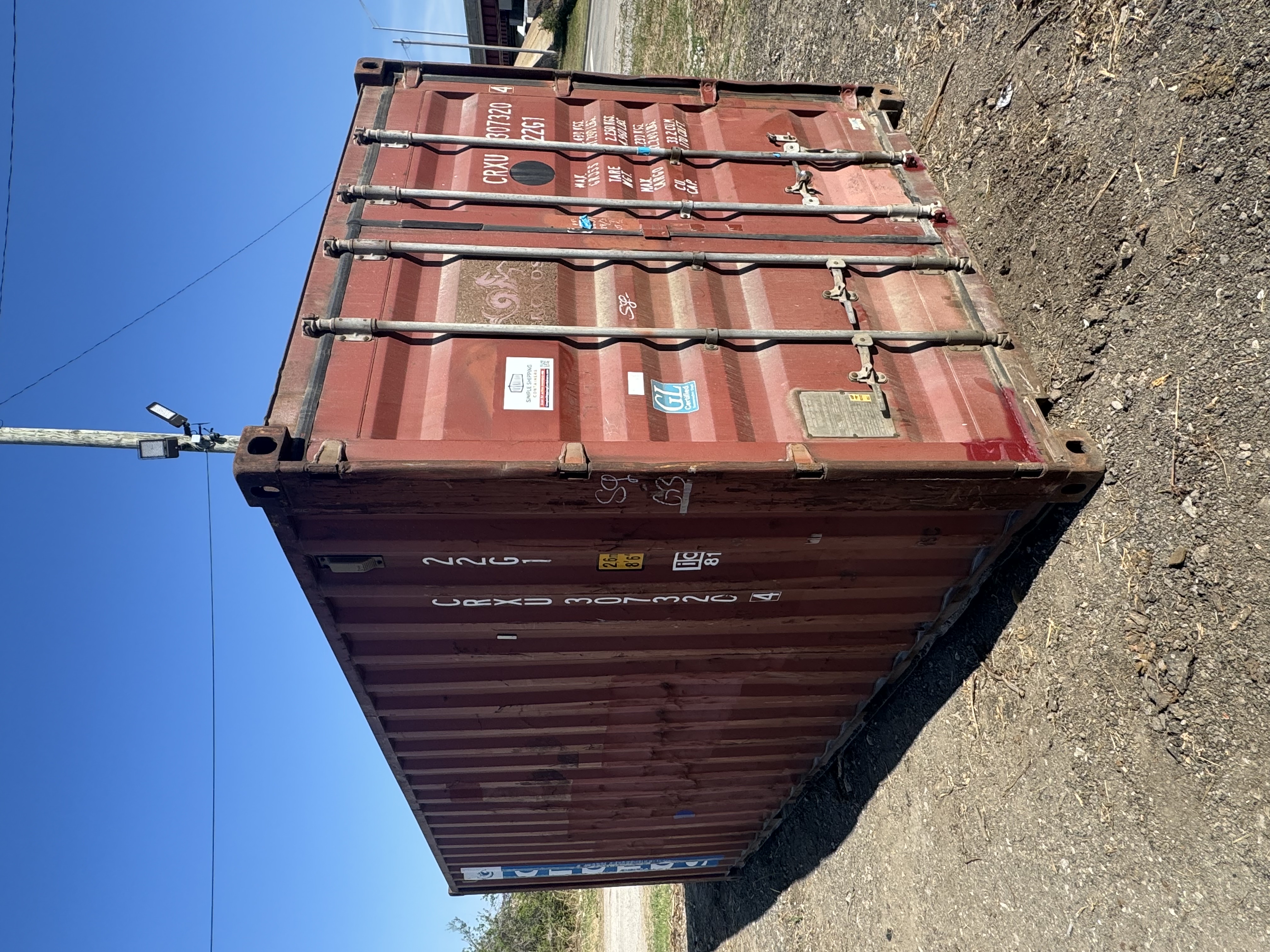 Front corner view of the product