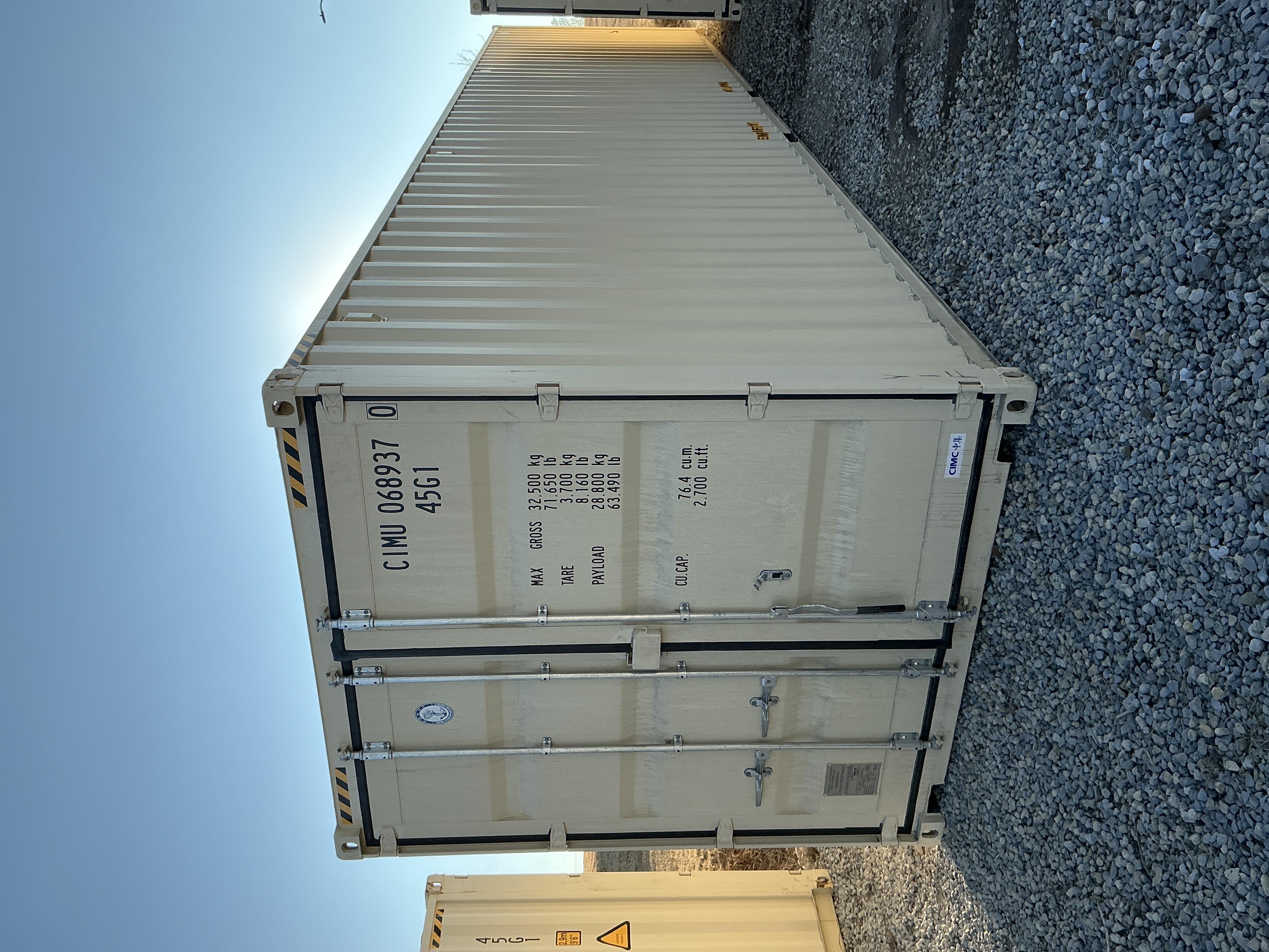 Front corner view of the product