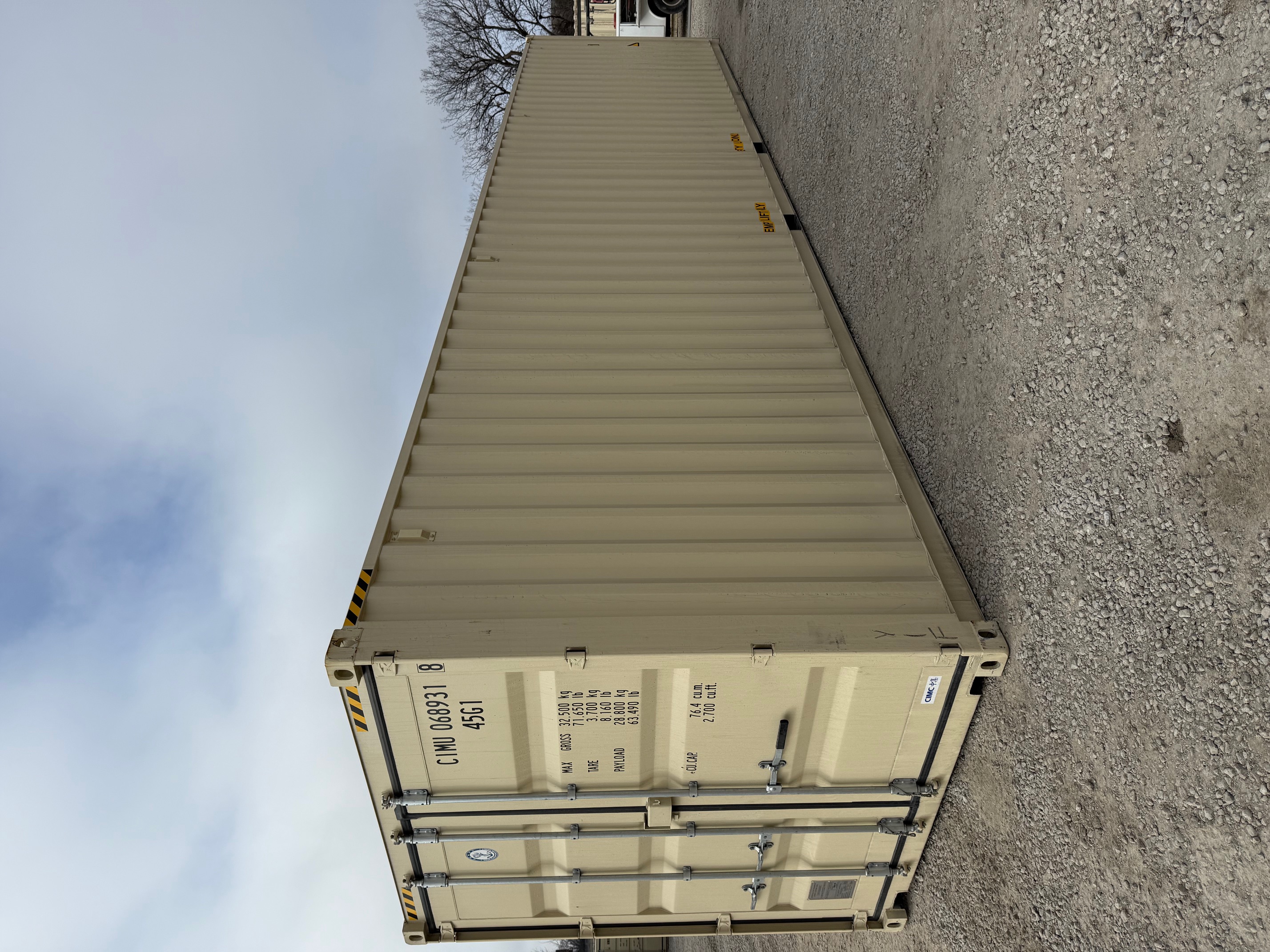 Front corner view of the product