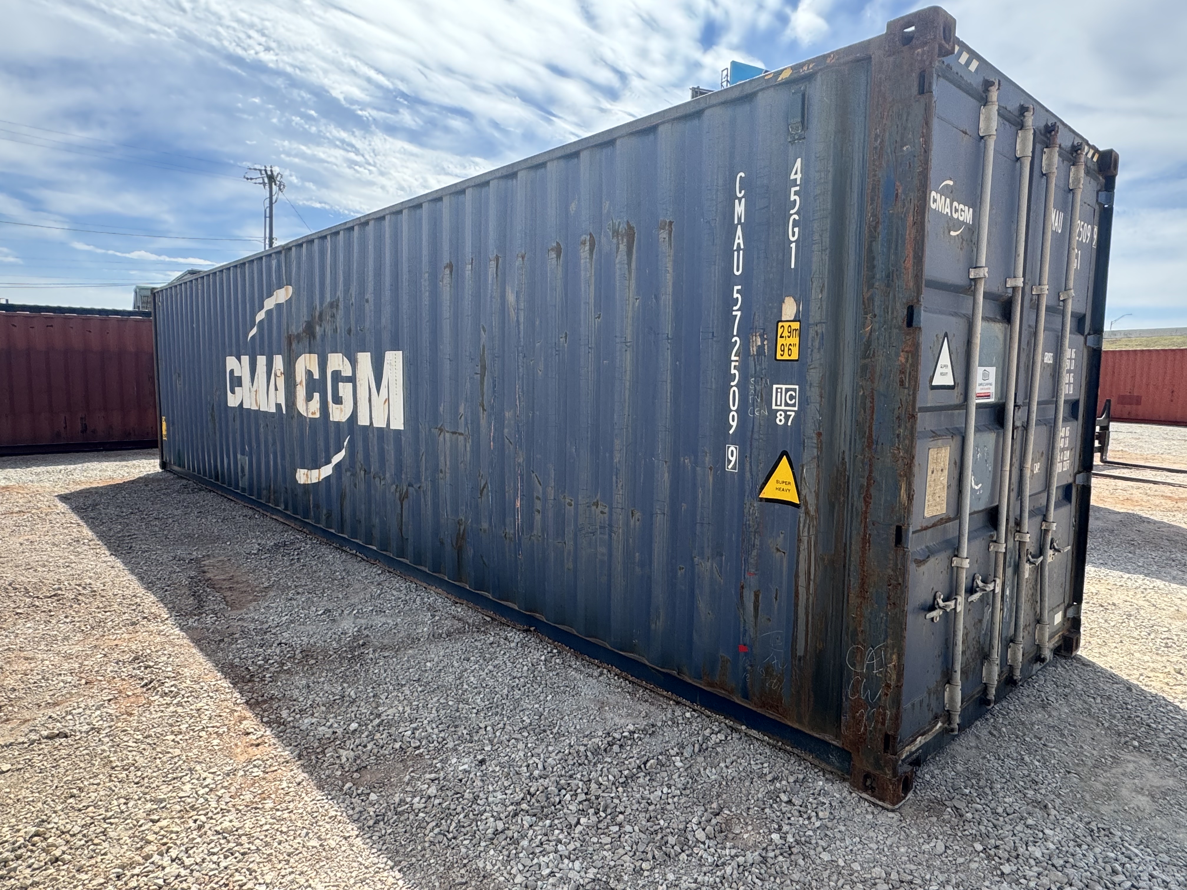 Front corner view of the product