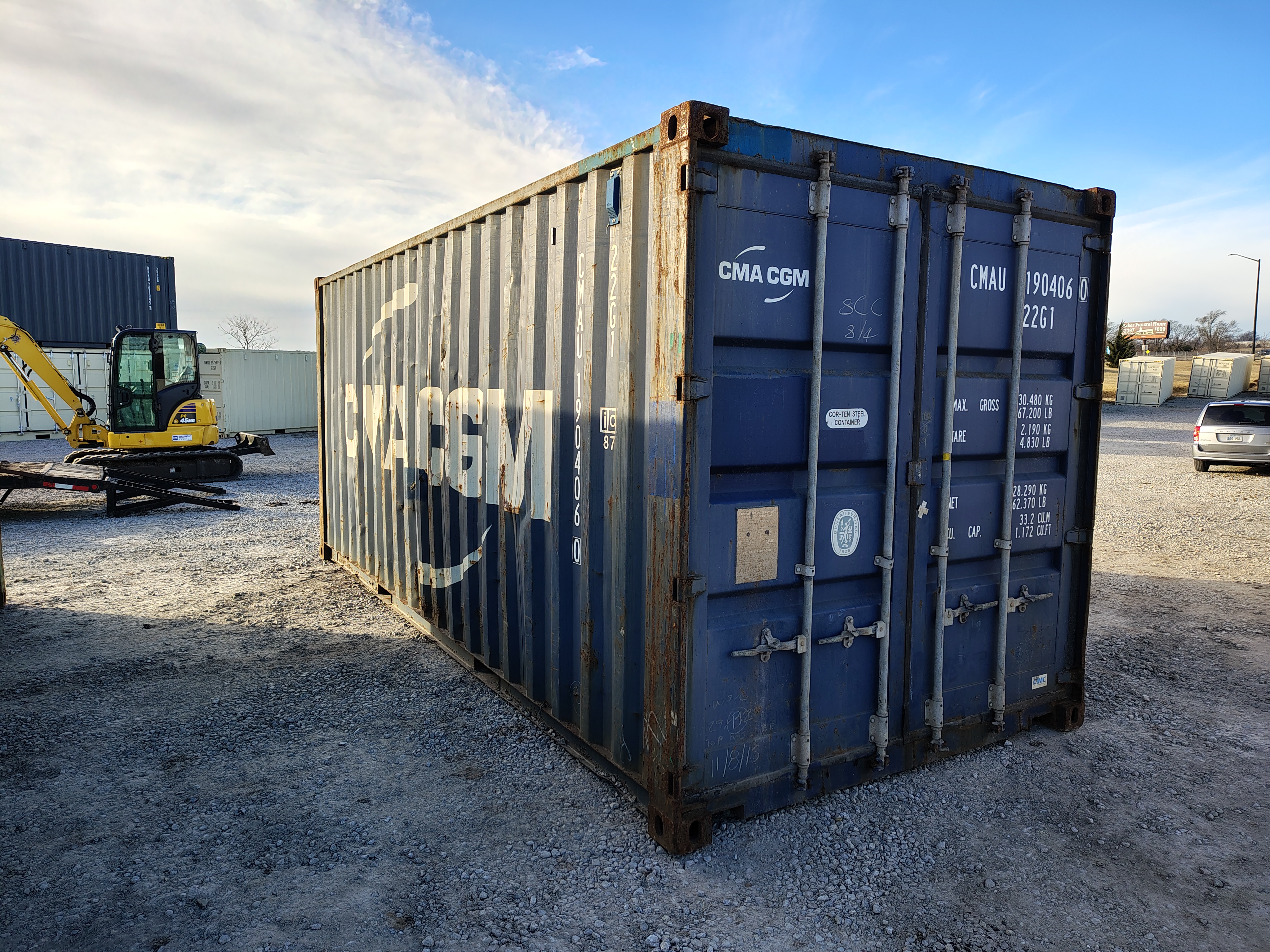 Front corner view of the product