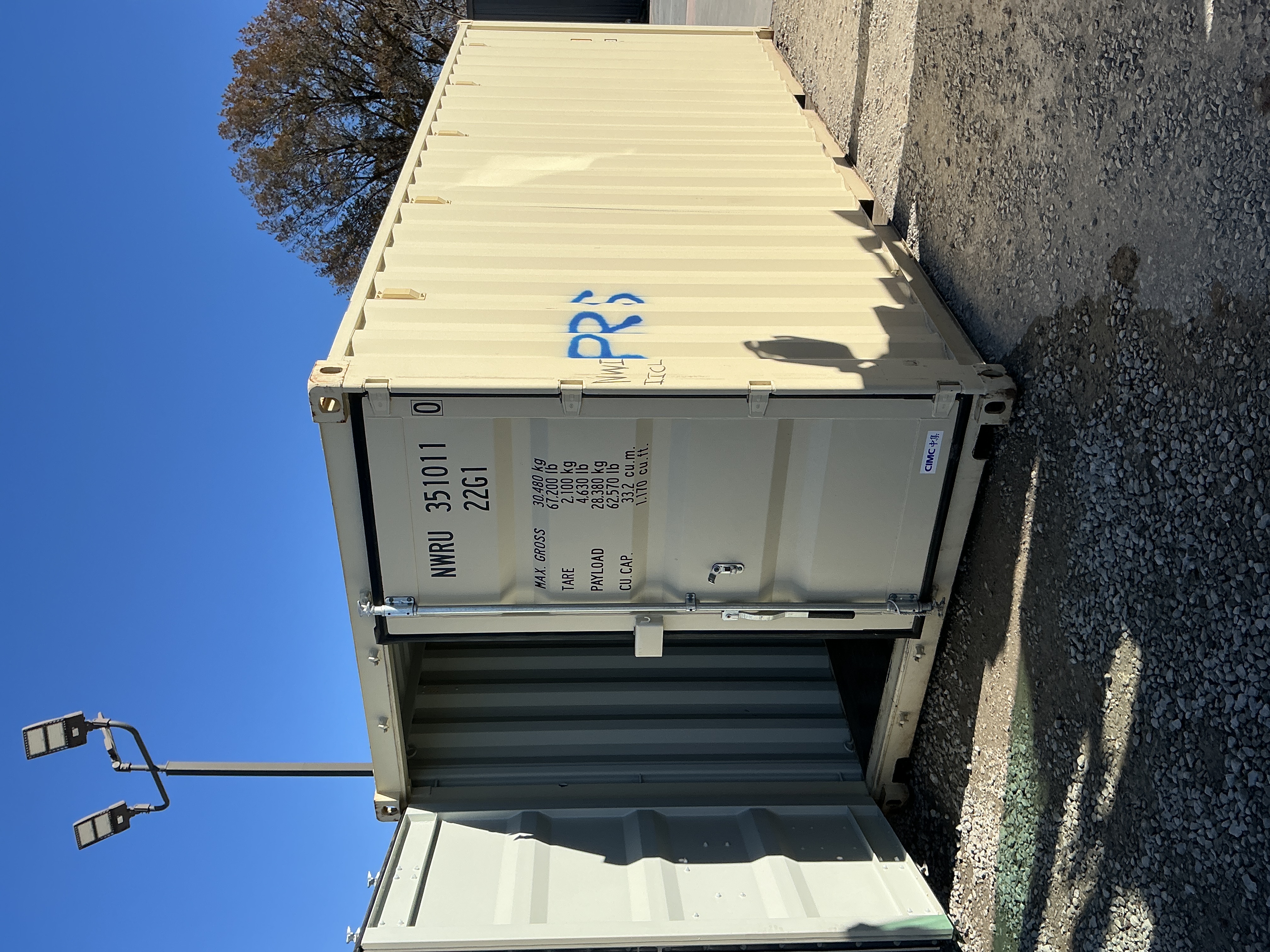 Front corner view of the product