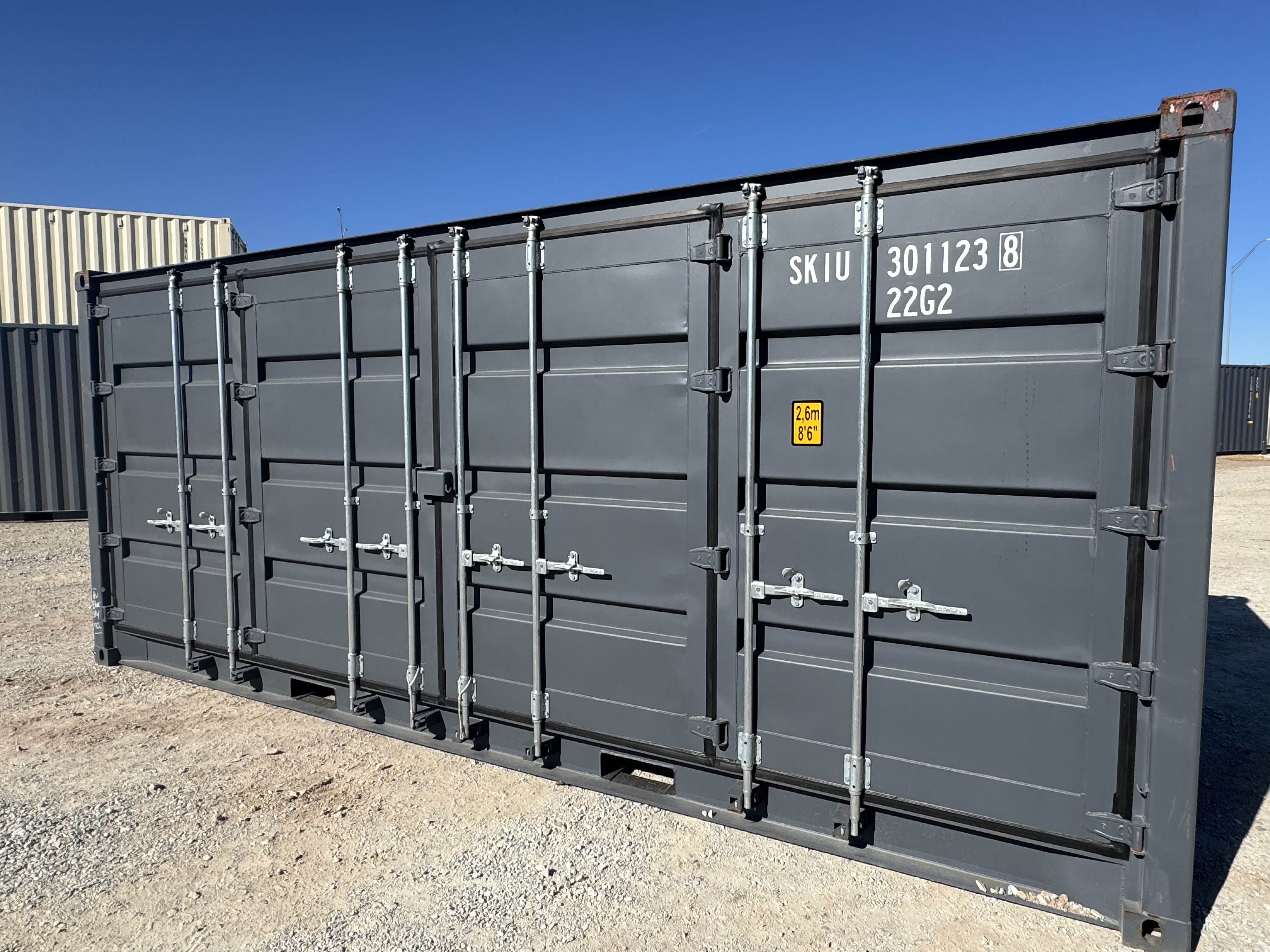 Front corner view of the product