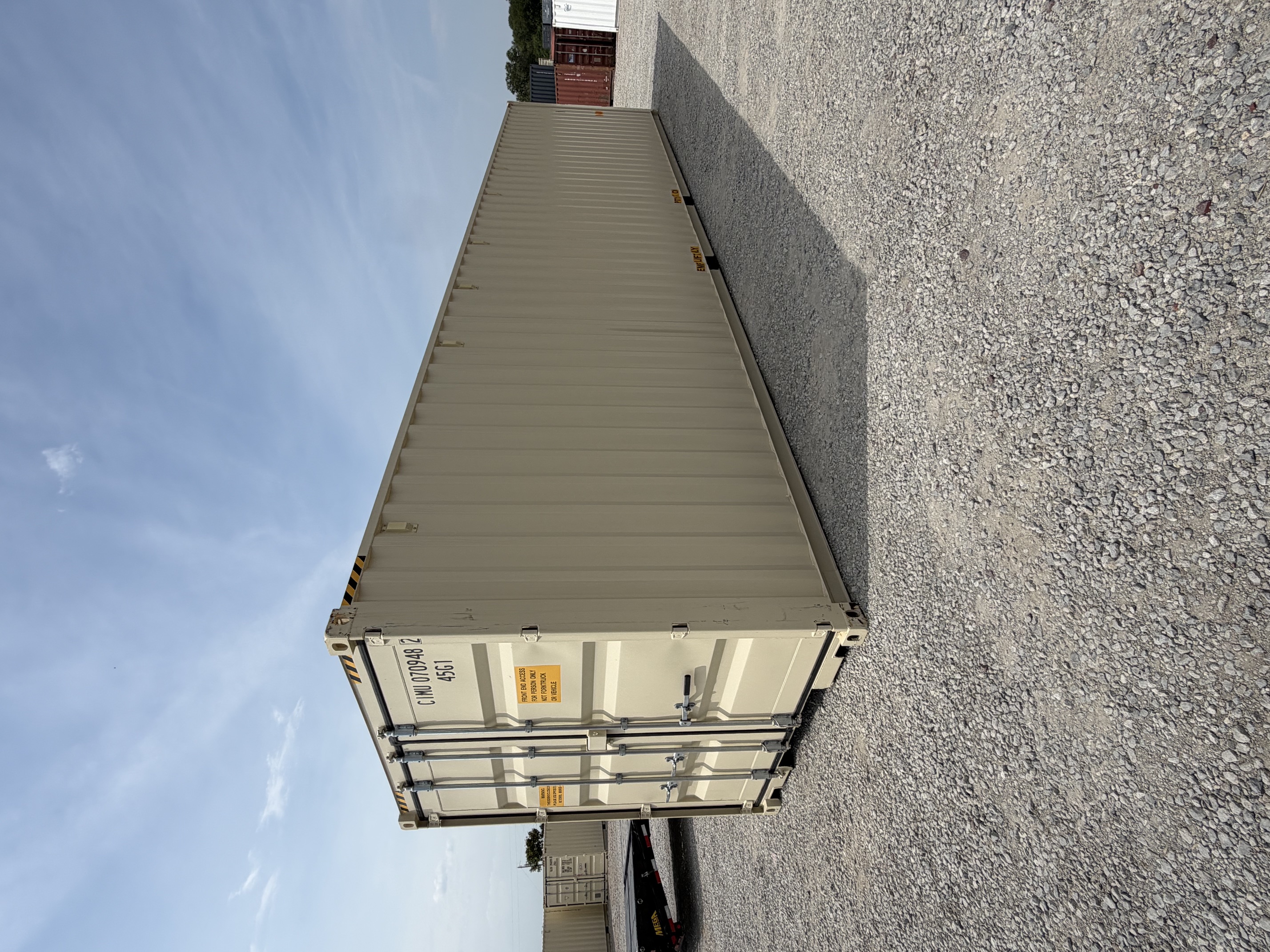 Rear corner view of the product
