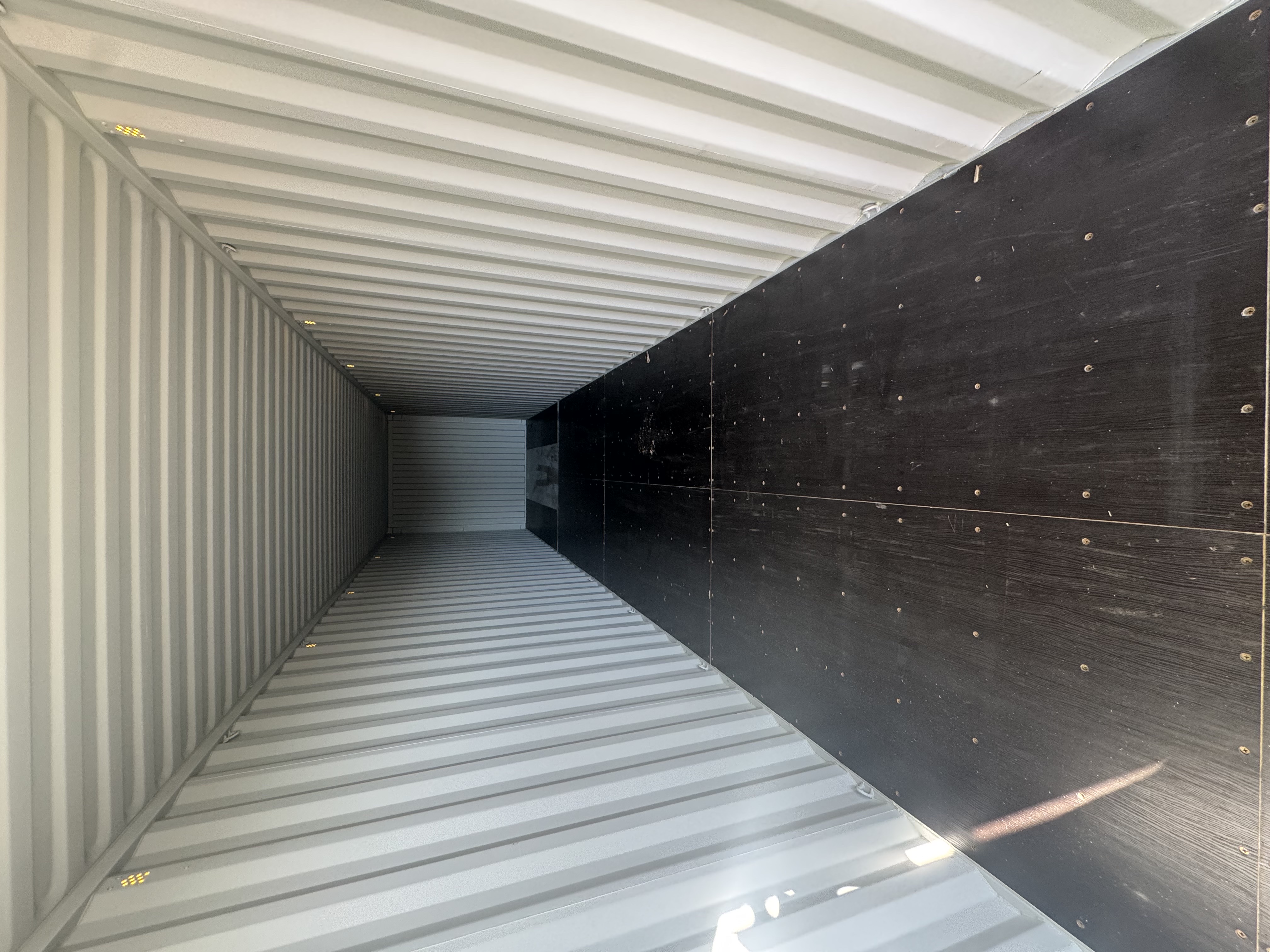 Rear corner view of the product