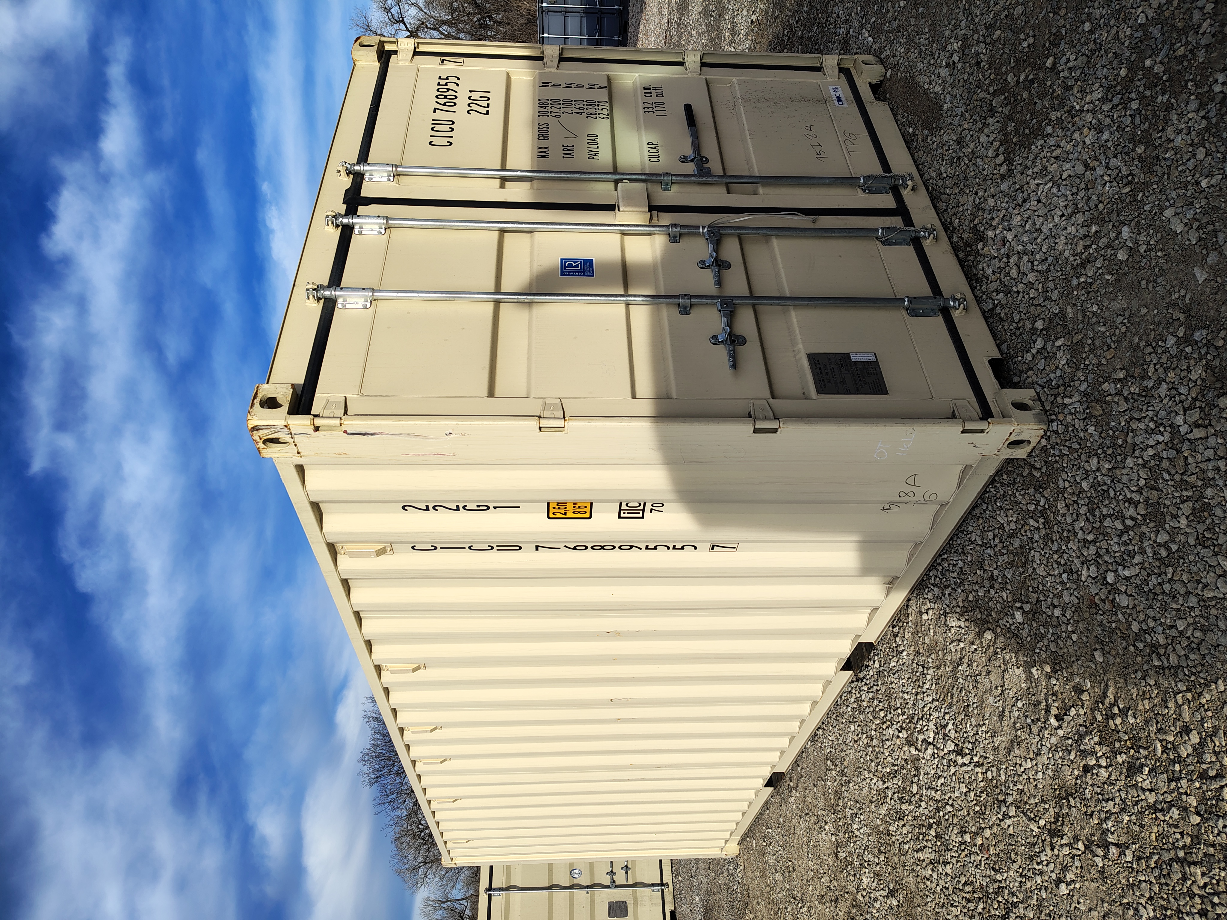 Front corner view of the product