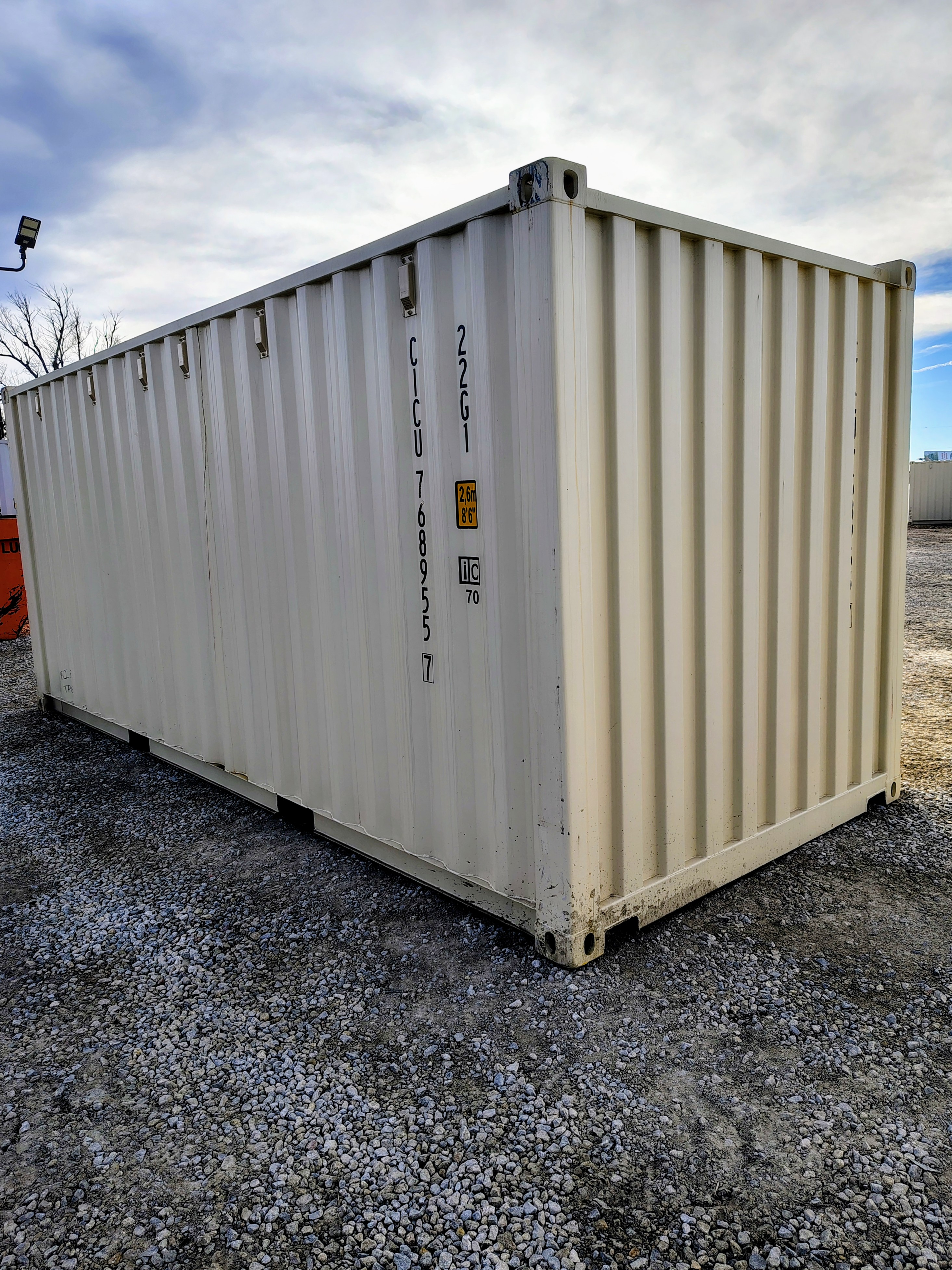 Rear corner view of the product