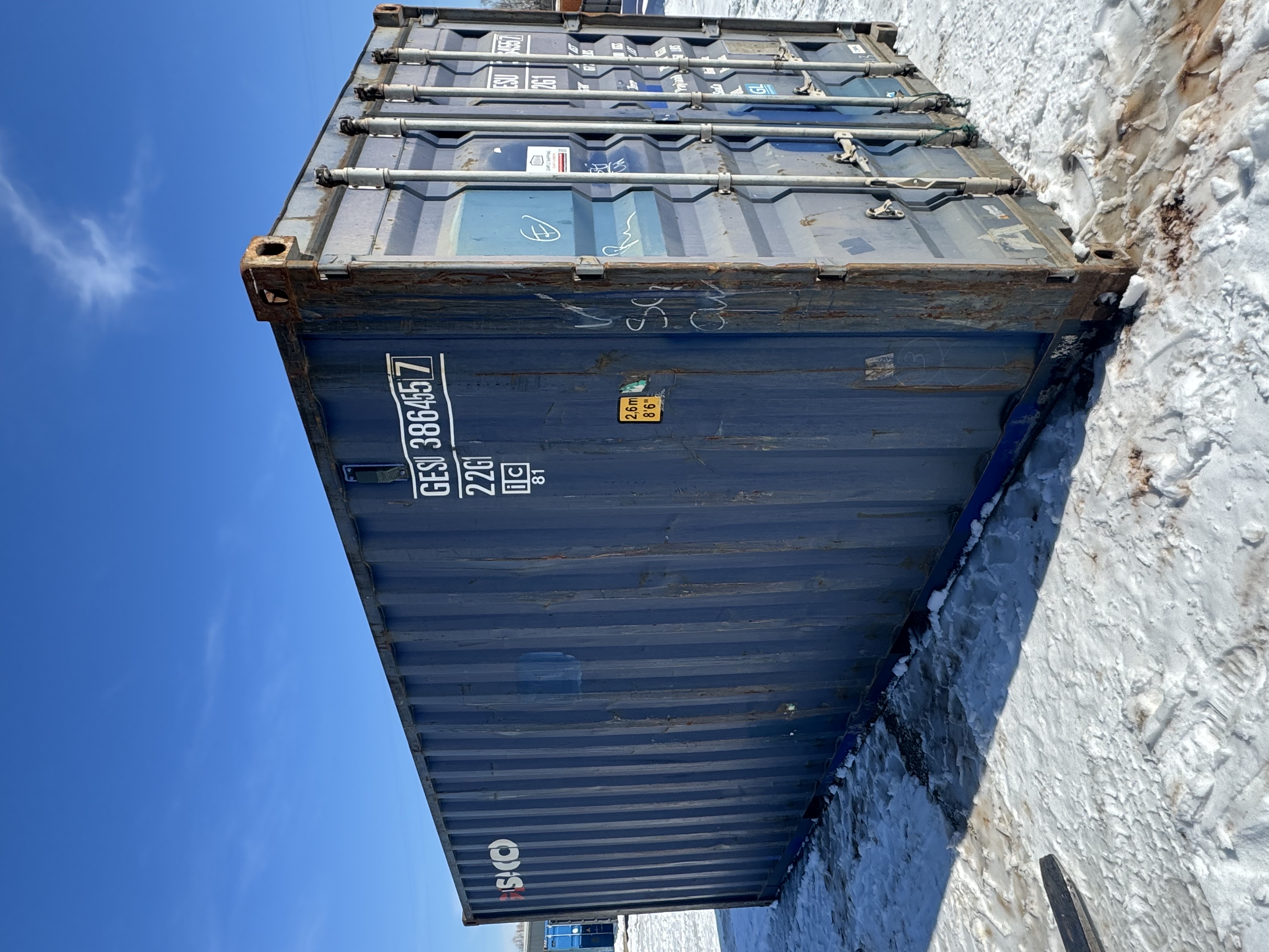 Front corner view of the product