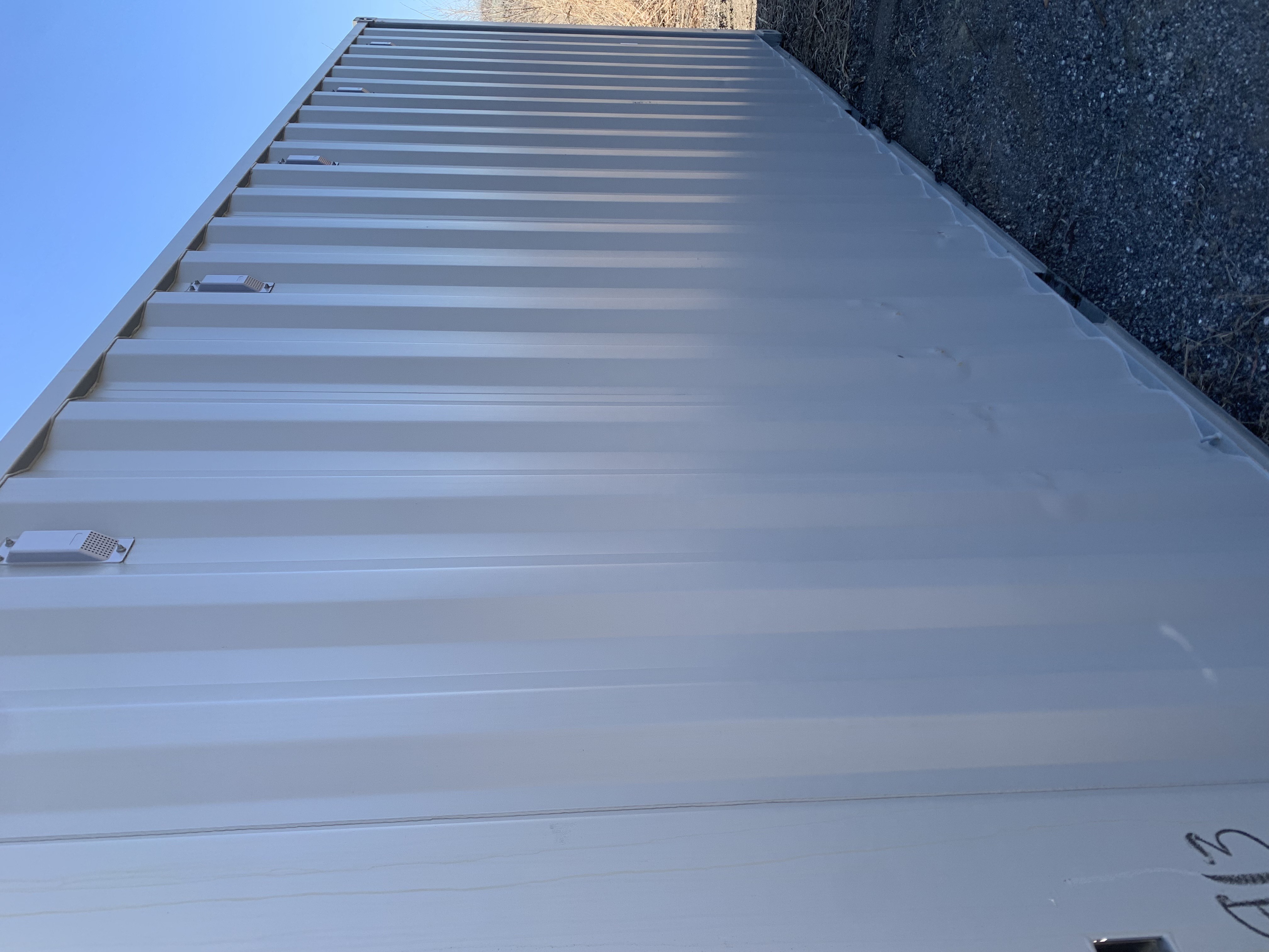 Rear corner view of the product