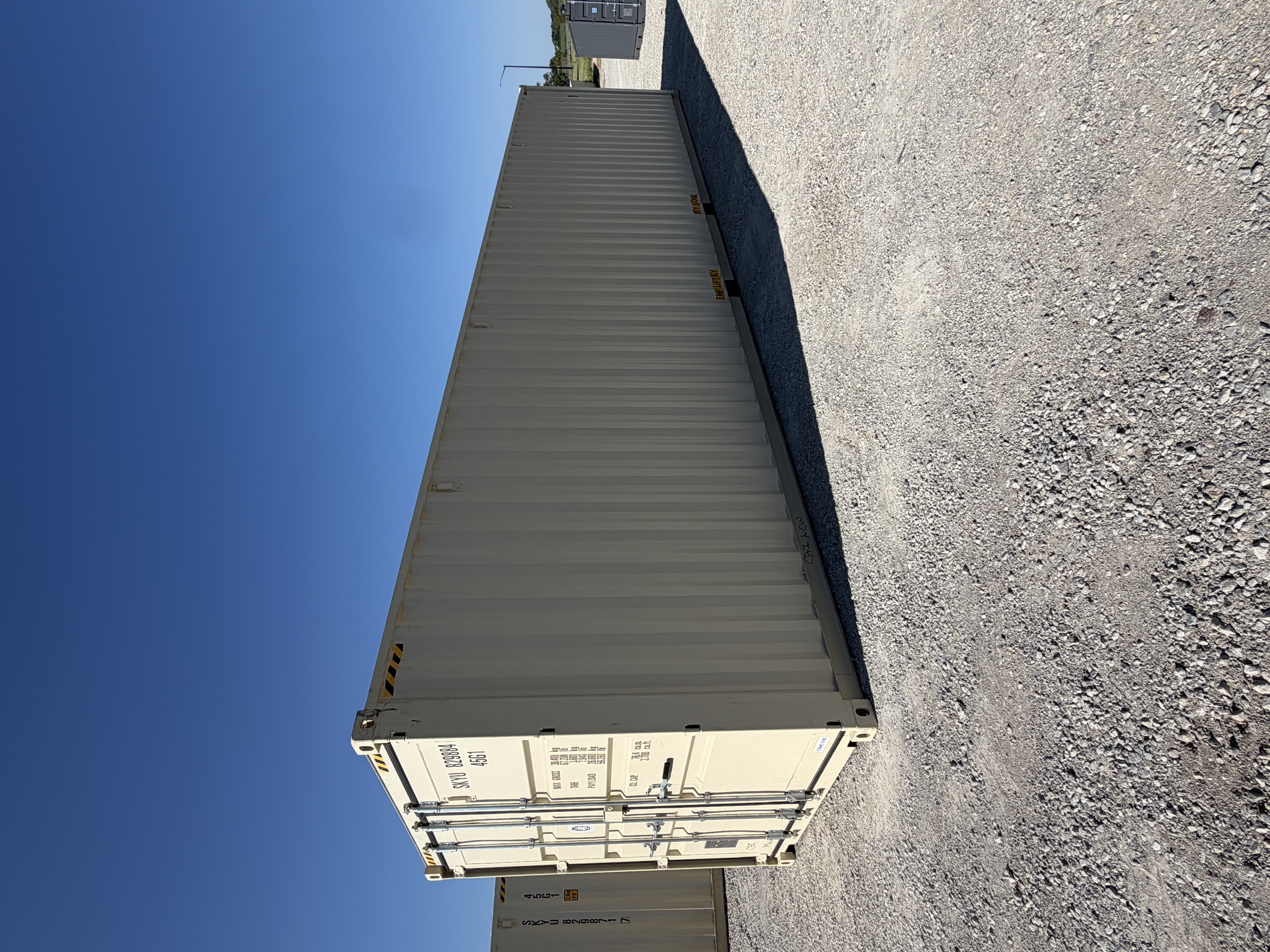 Front corner view of the product