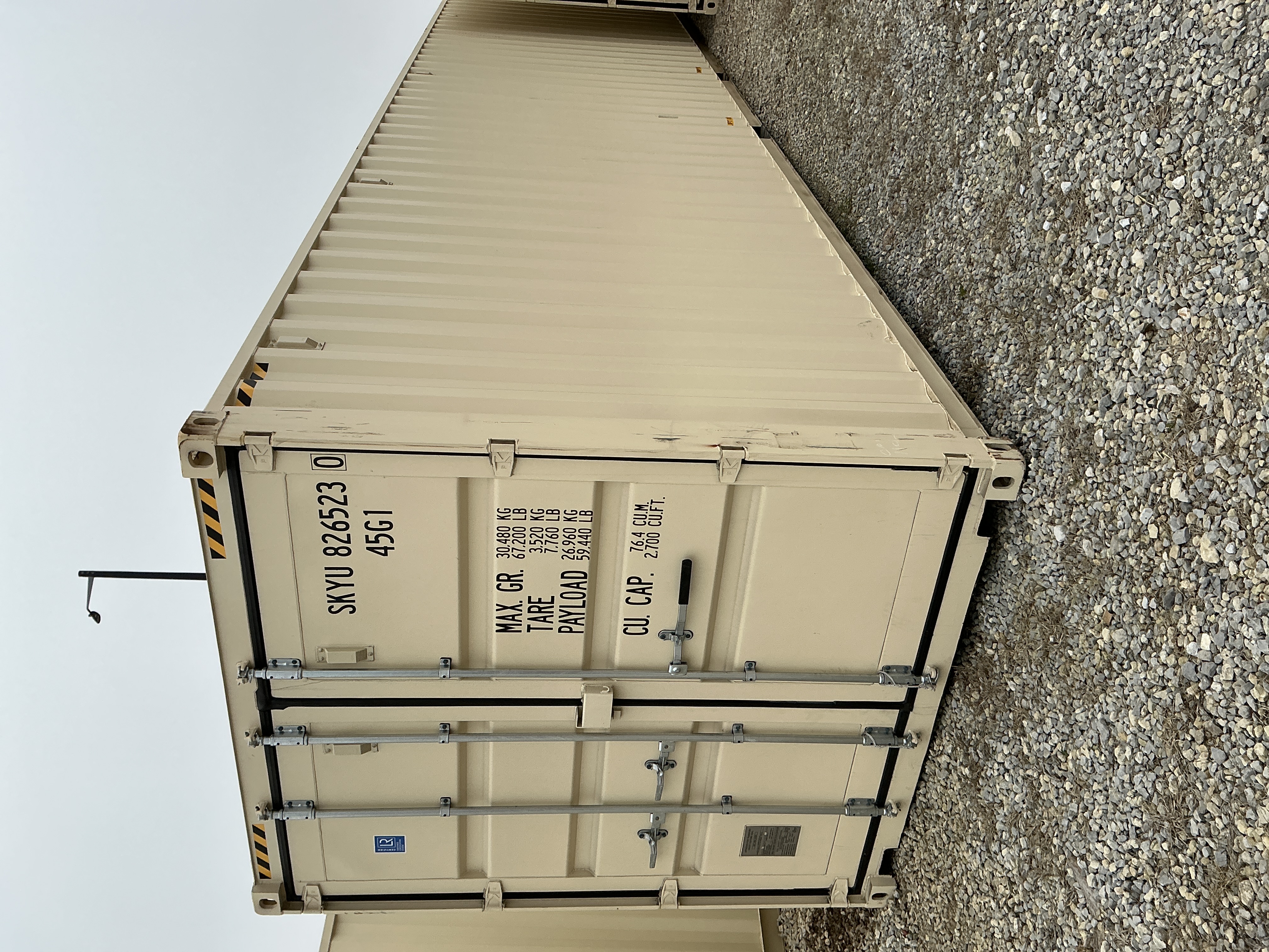 Front corner view of the product