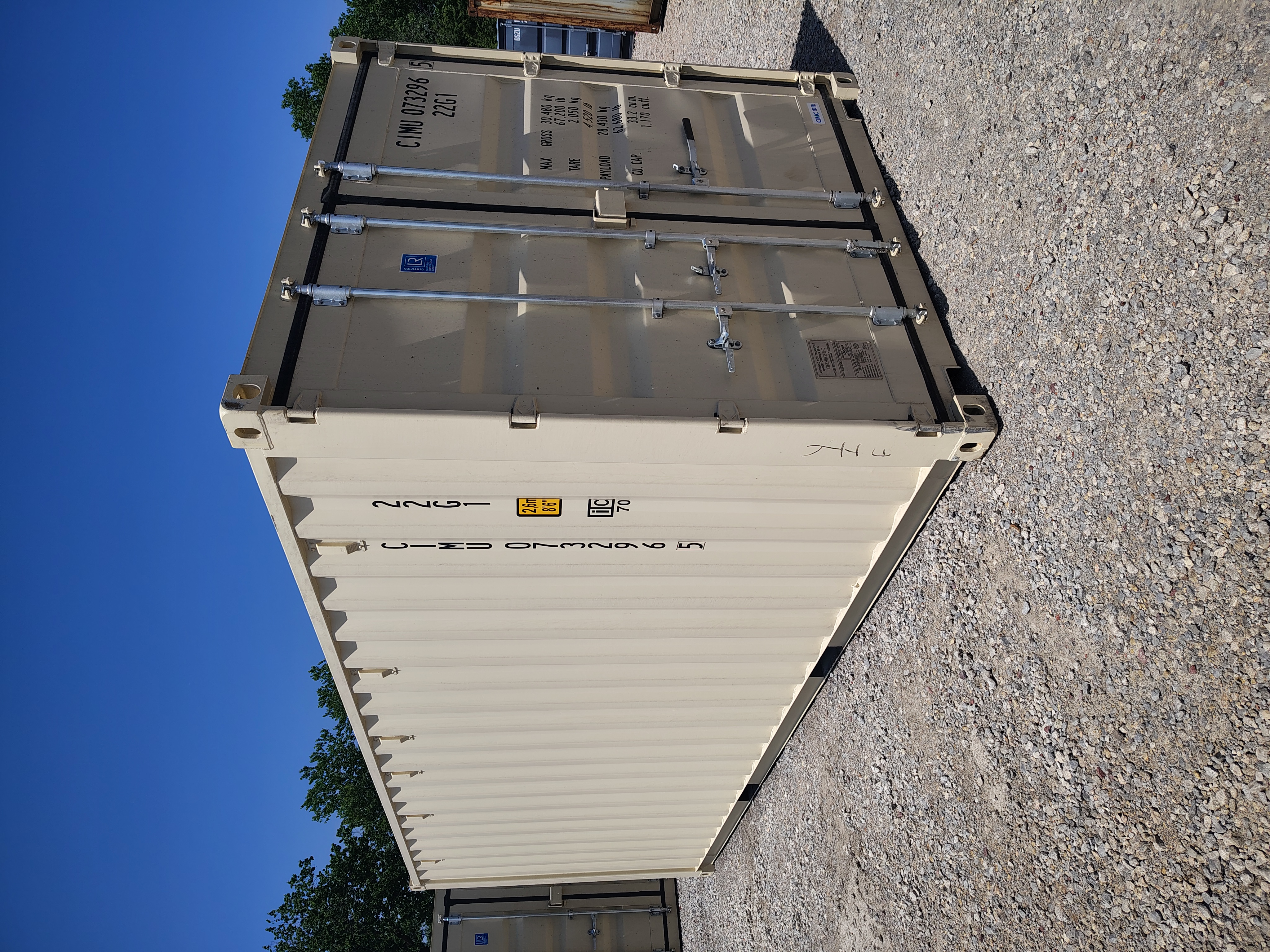 Front corner view of the product