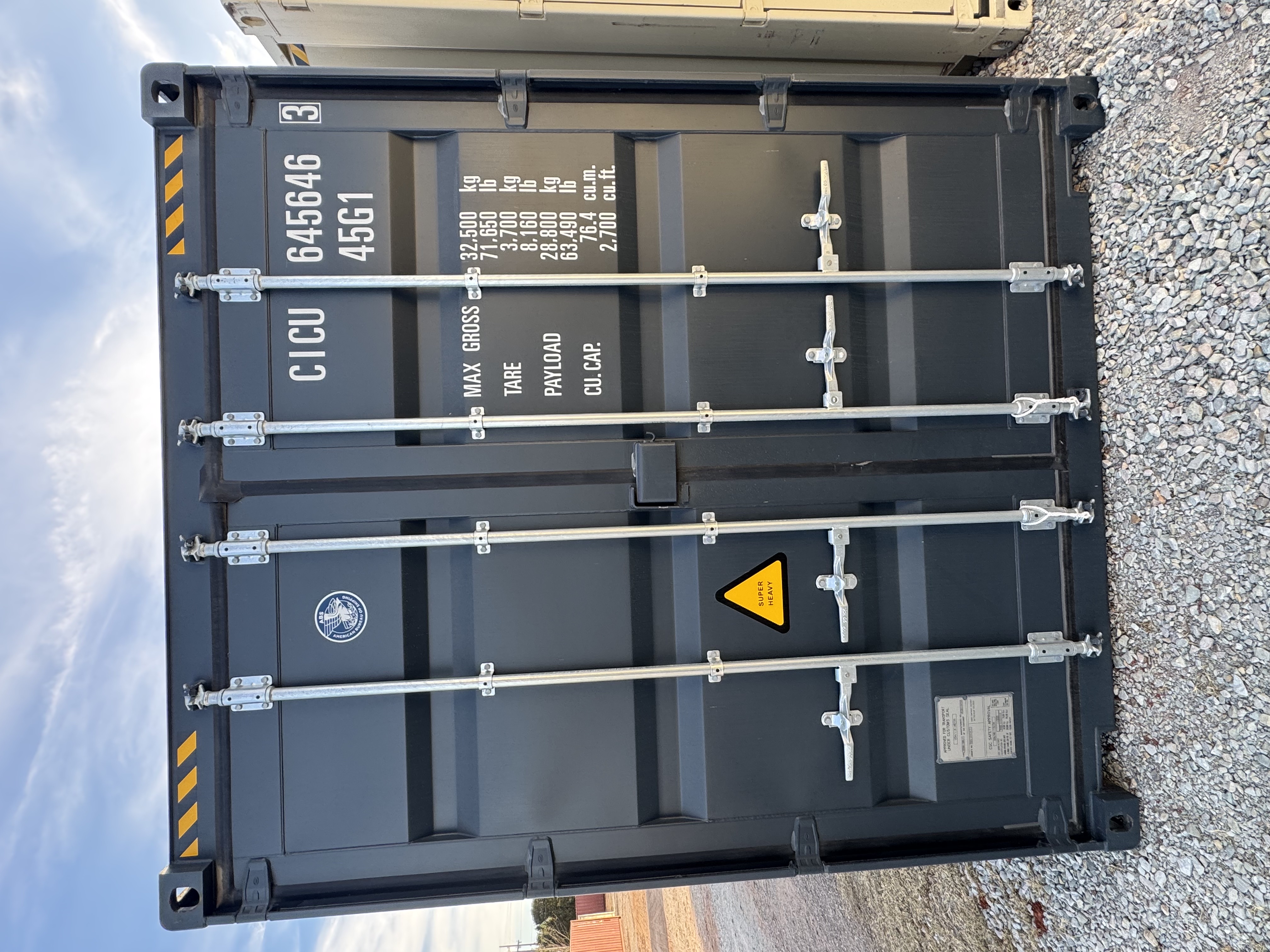 Front corner view of the product