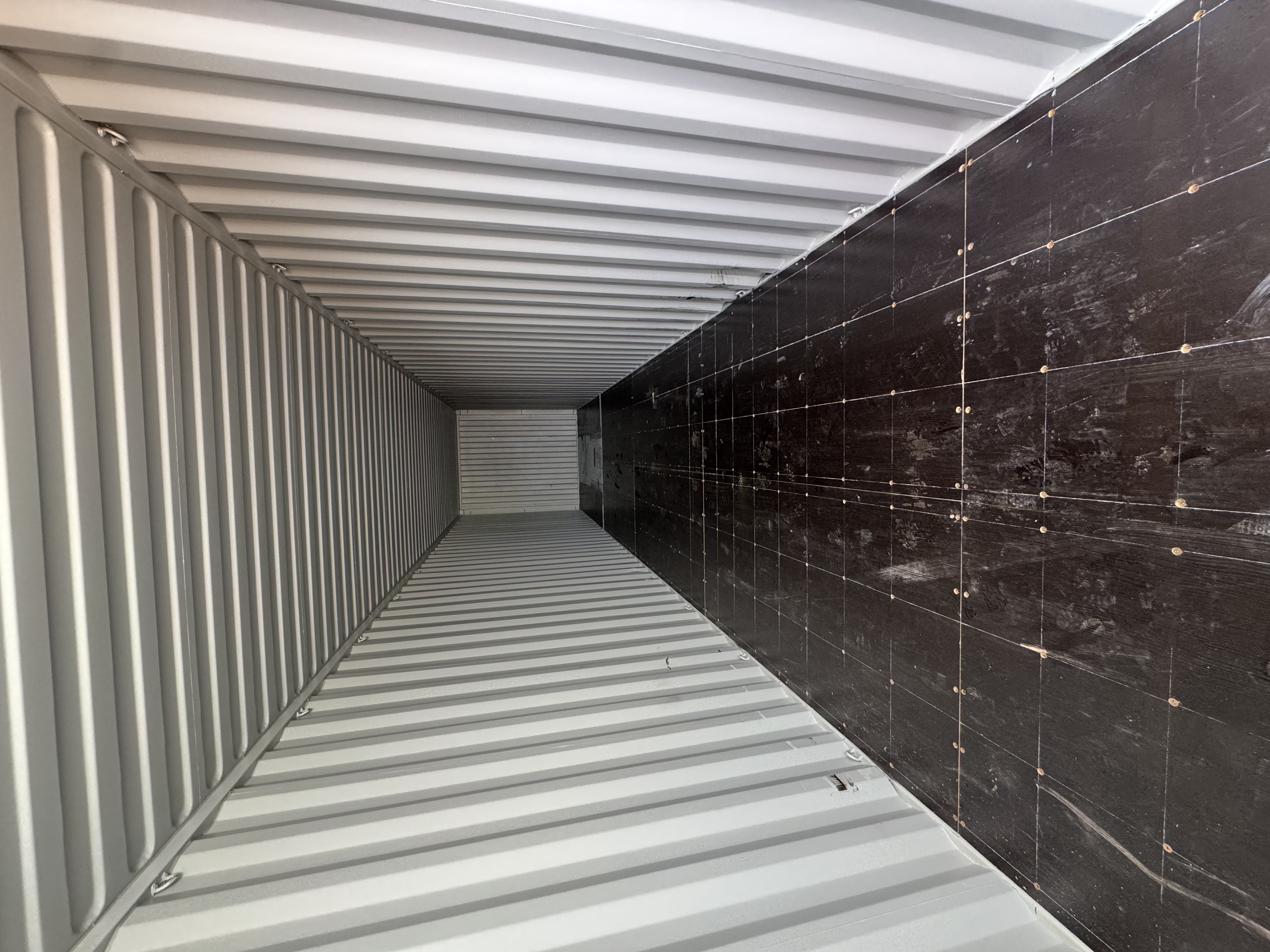 Rear corner view of the product