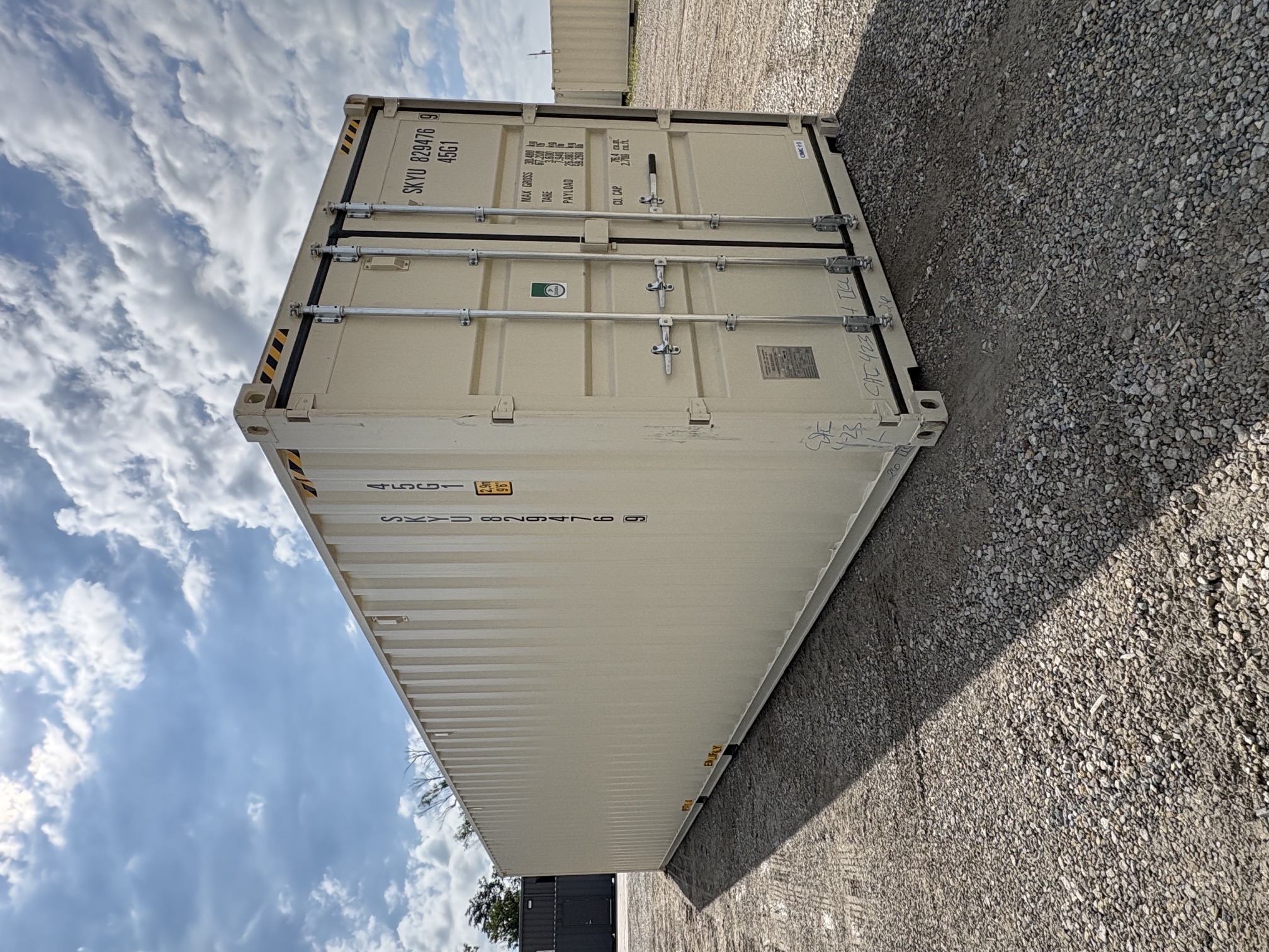 Front corner view of the product