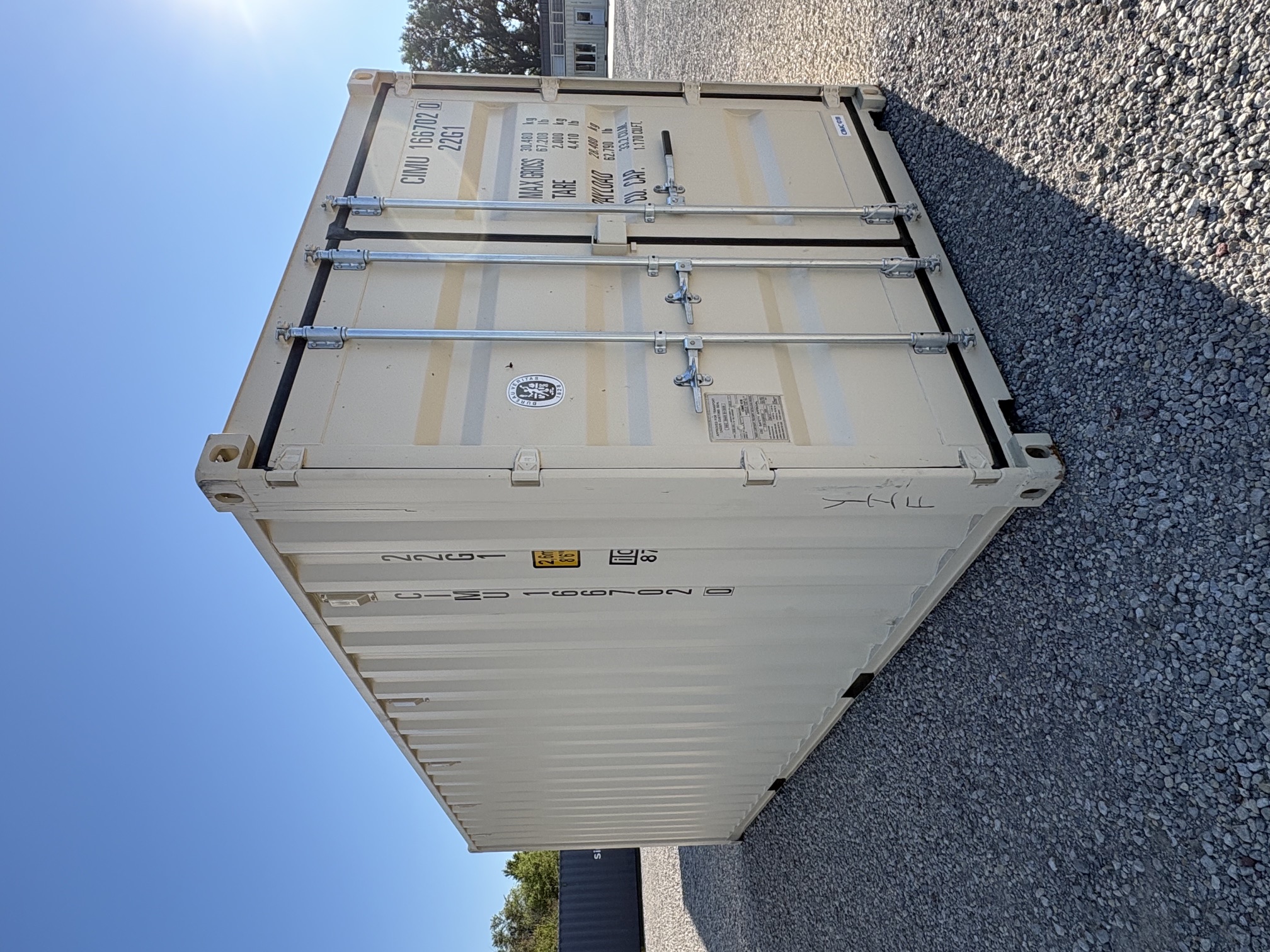Front corner view of the product