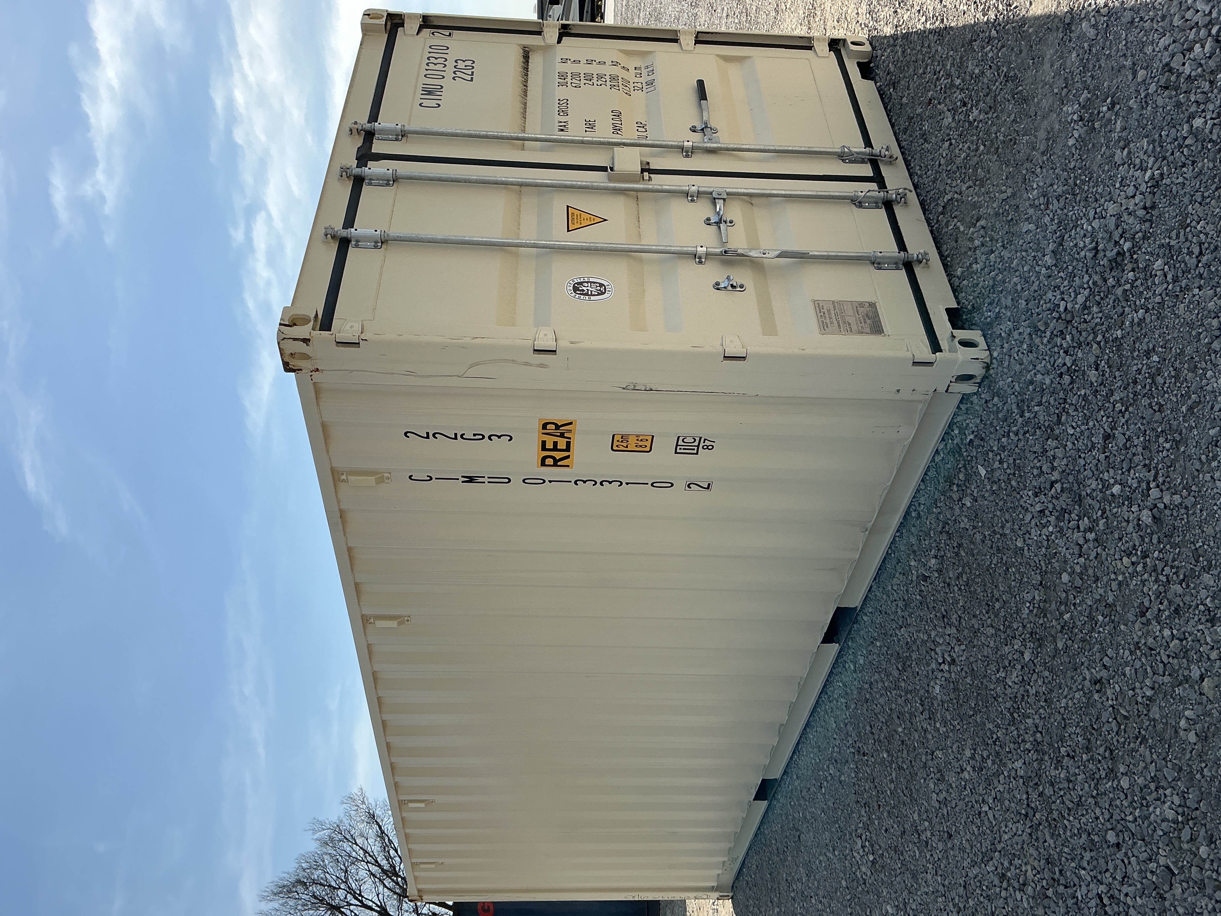 Front corner view of the product