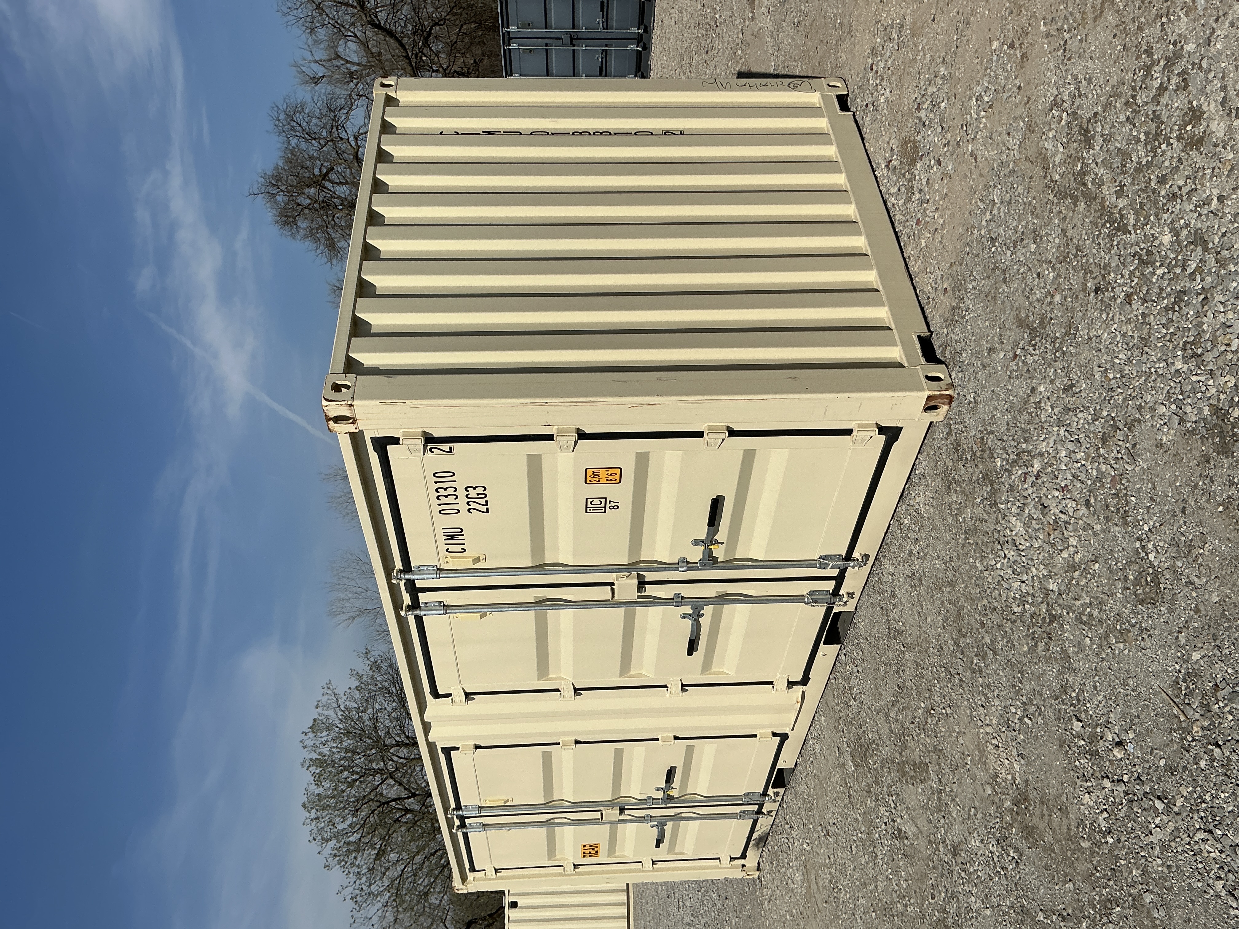 Rear corner view of the product