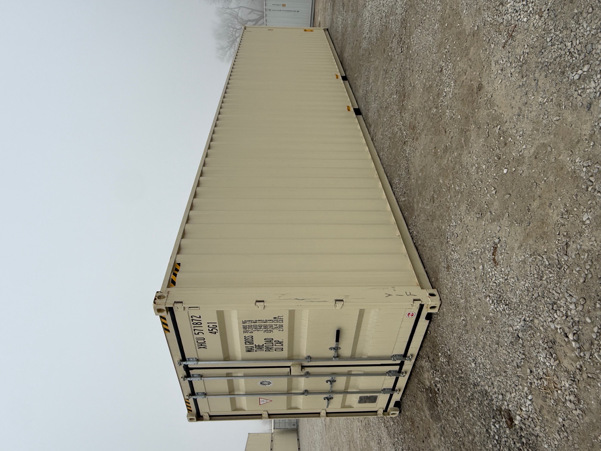 Front corner view of the product