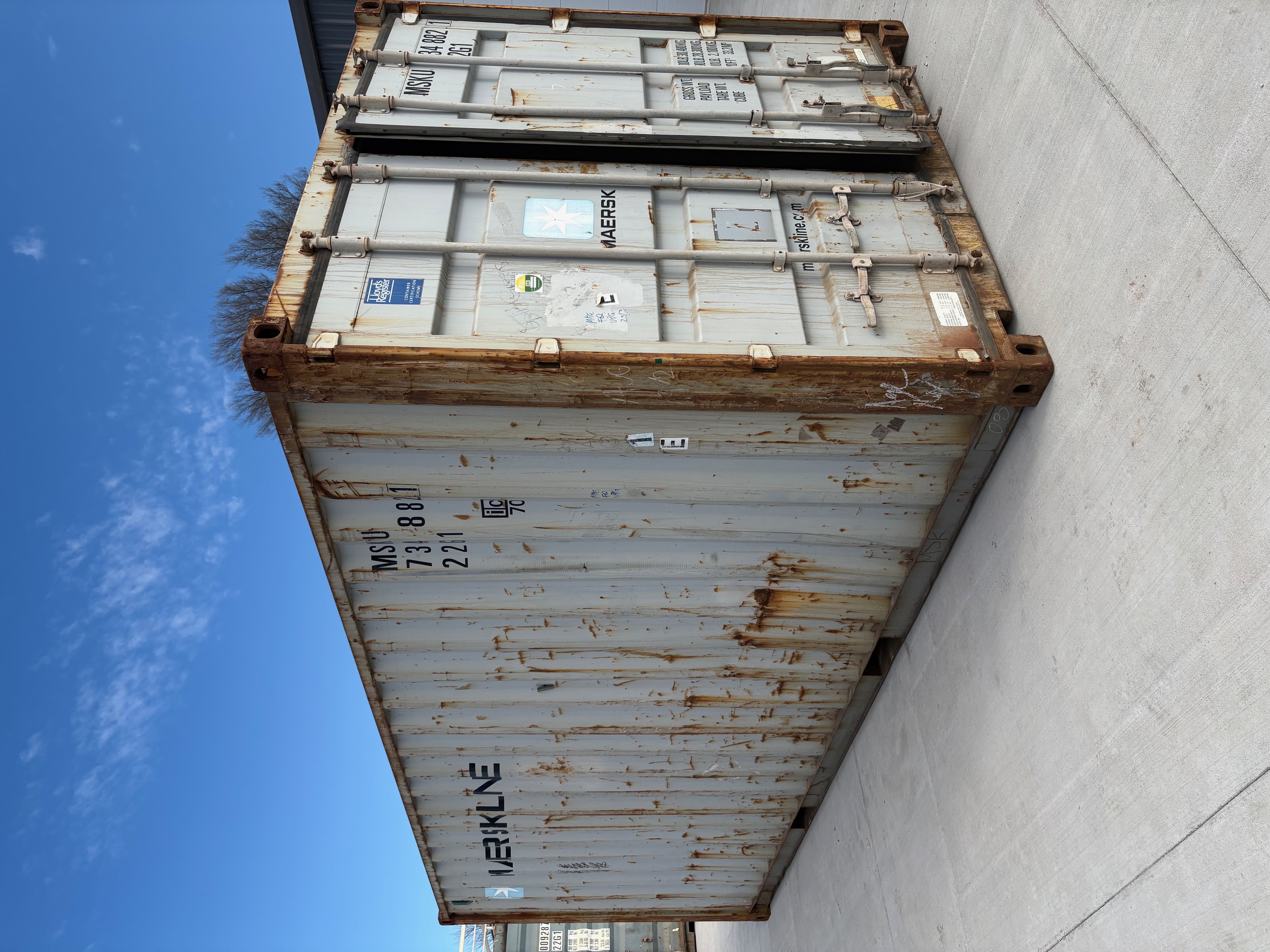 Front corner view of the product