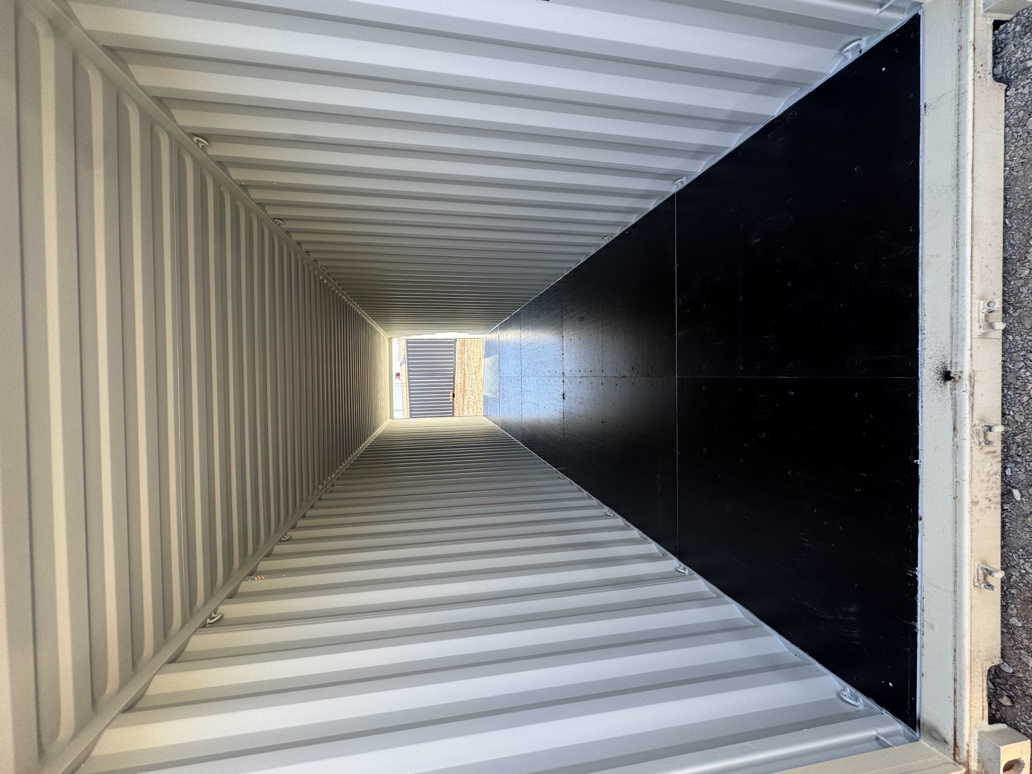 Rear corner view of the product