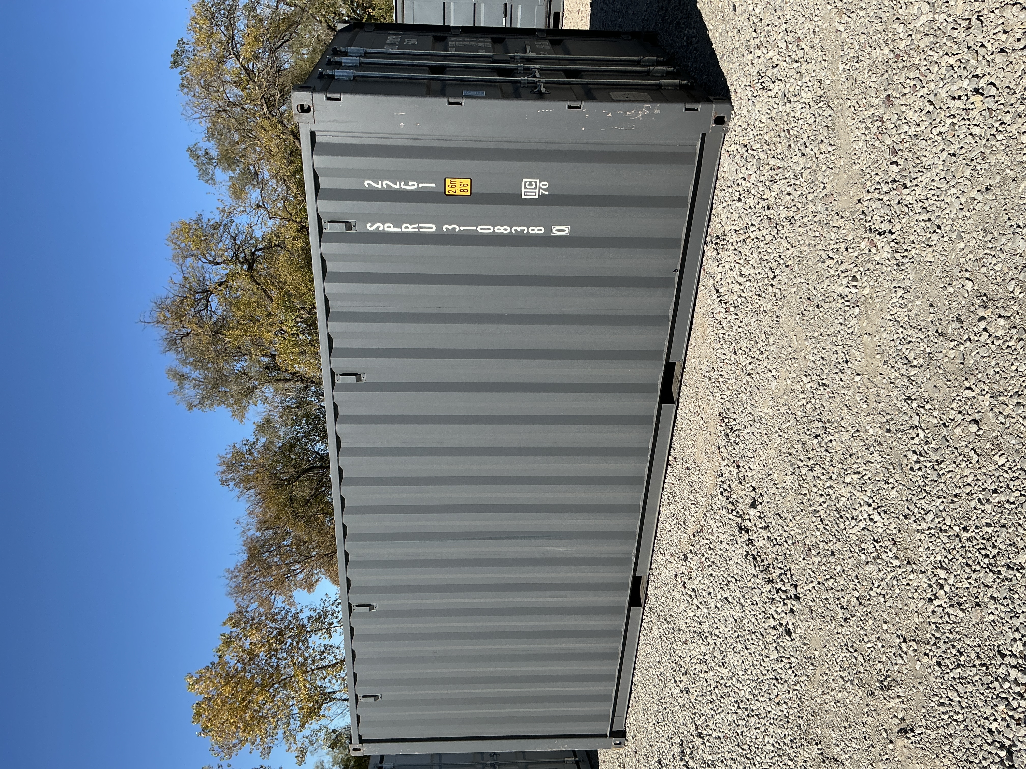 Front corner view of the product