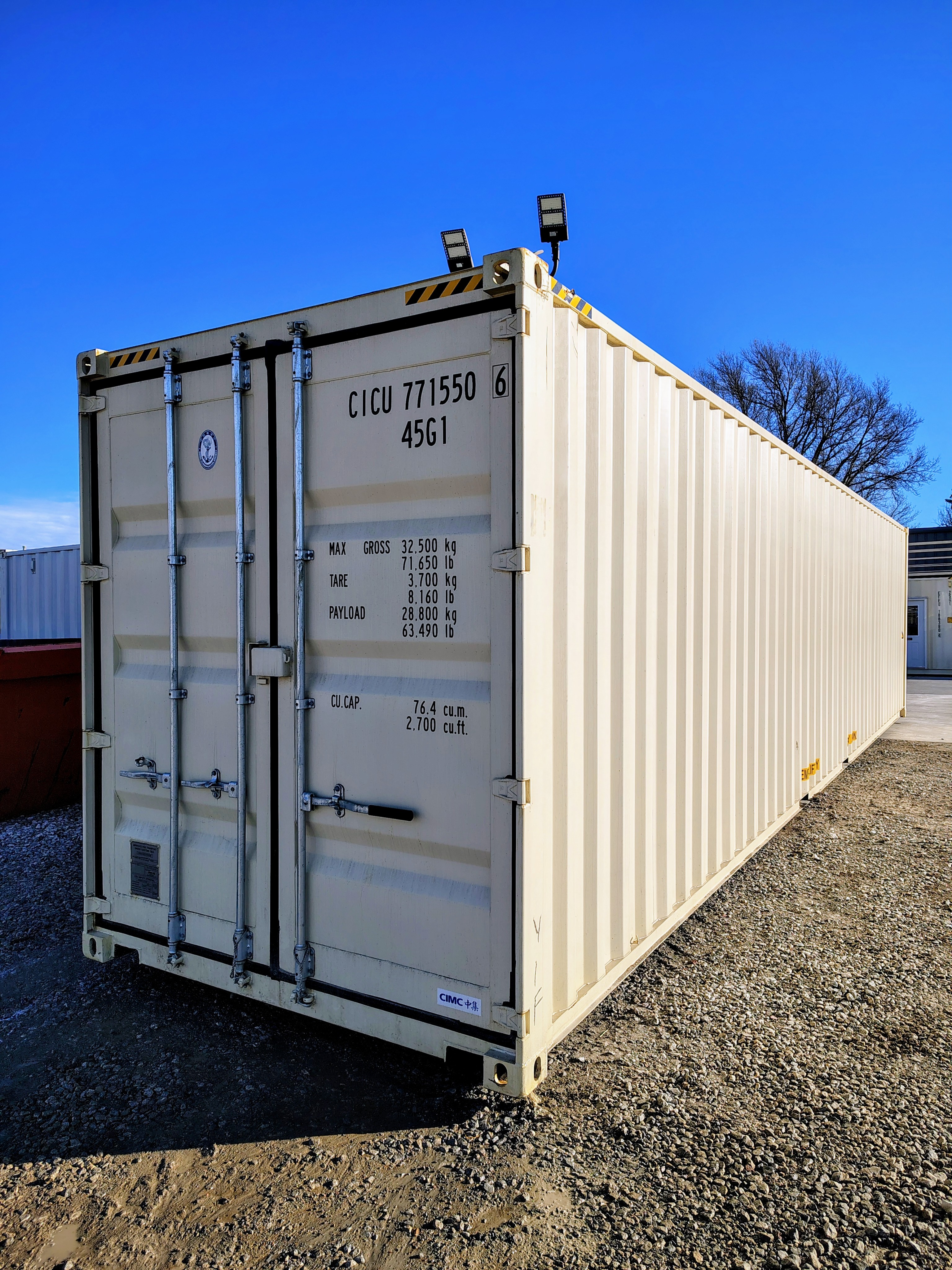 Front corner view of the product