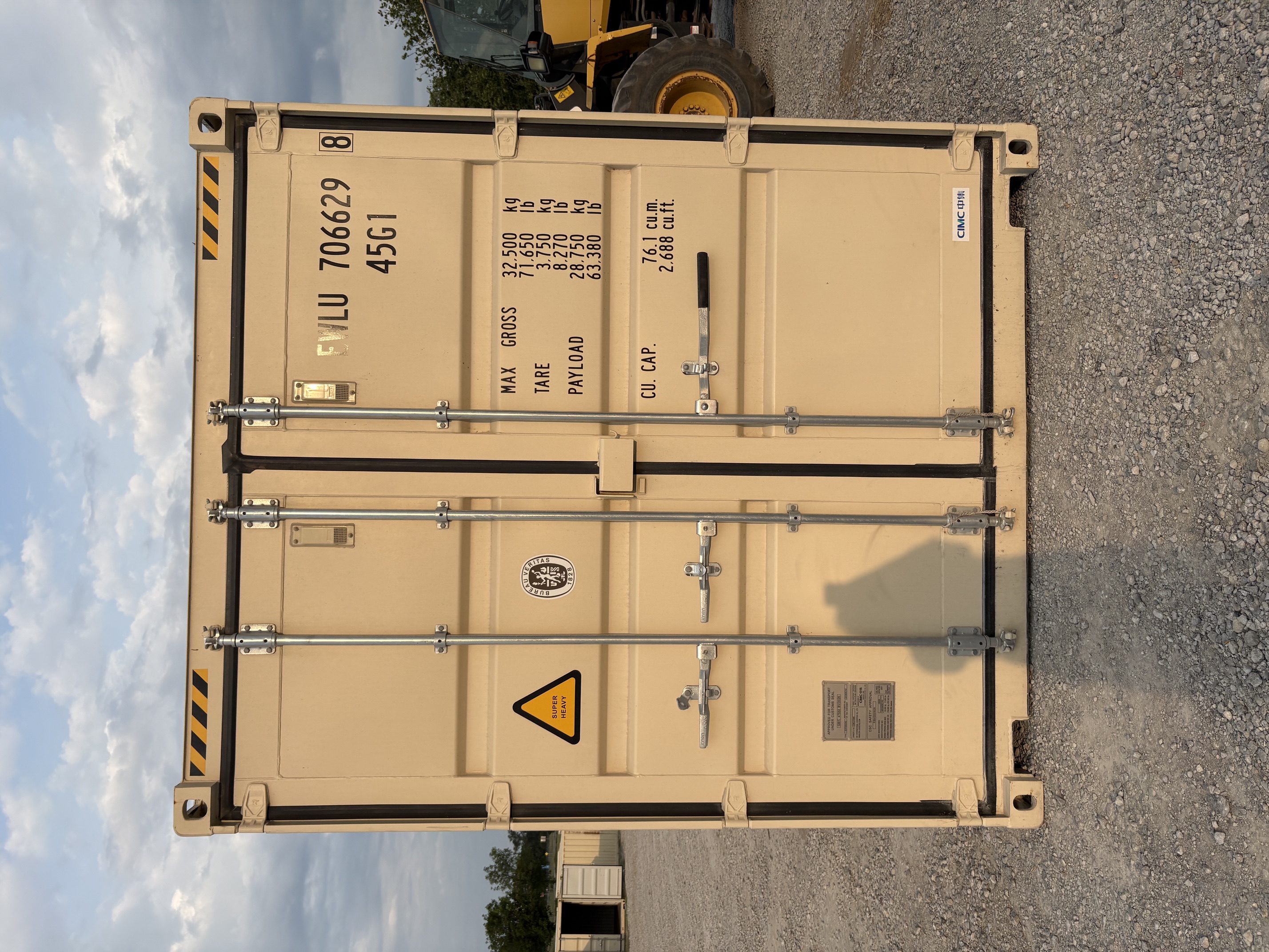Rear corner view of the product