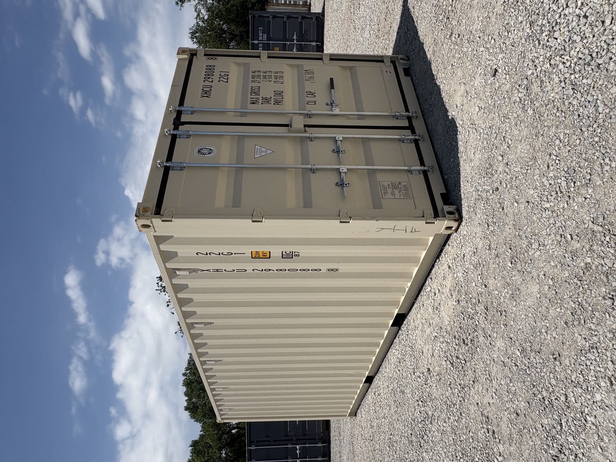 Front corner view of the product
