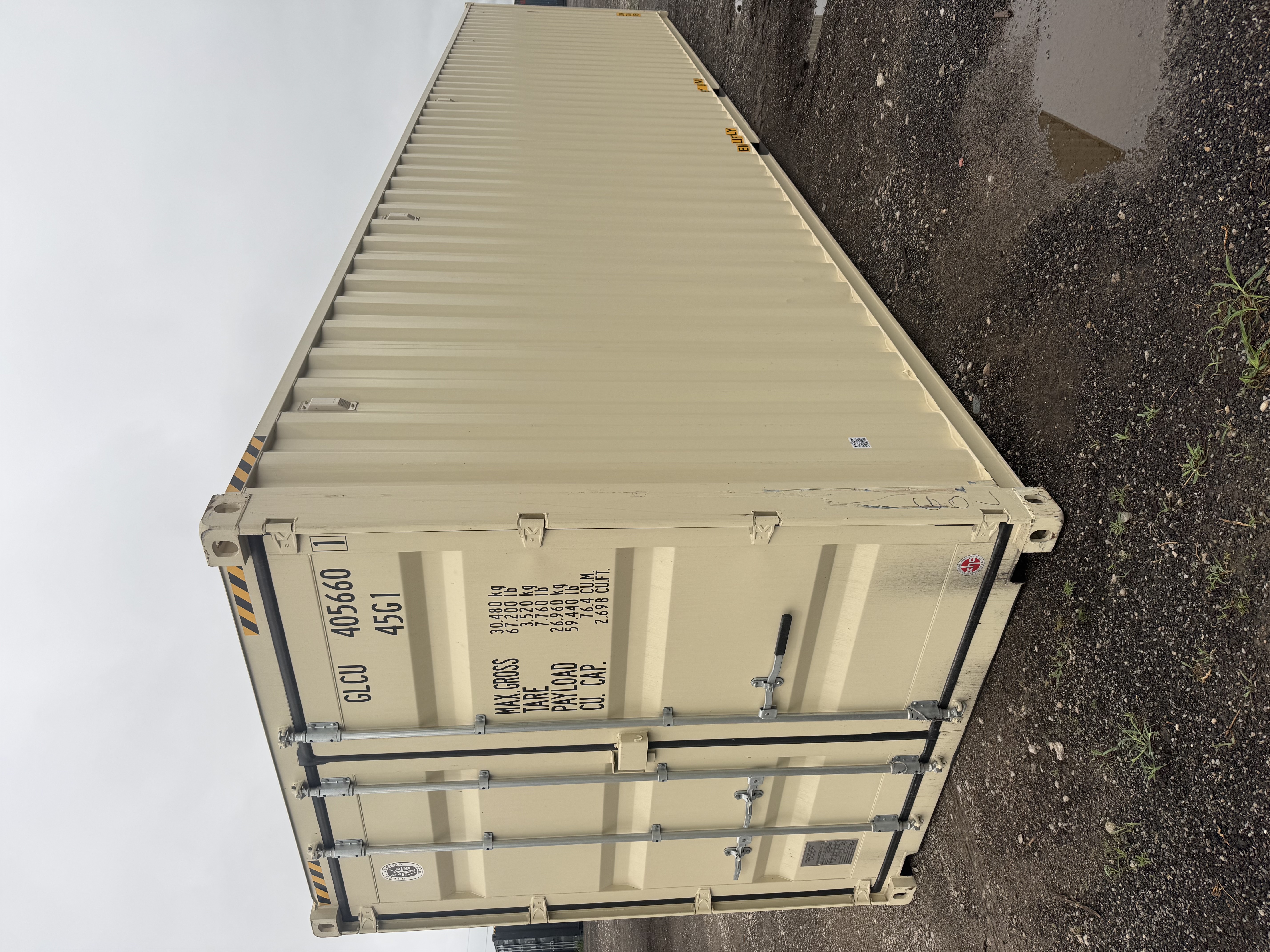 Front corner view of the product