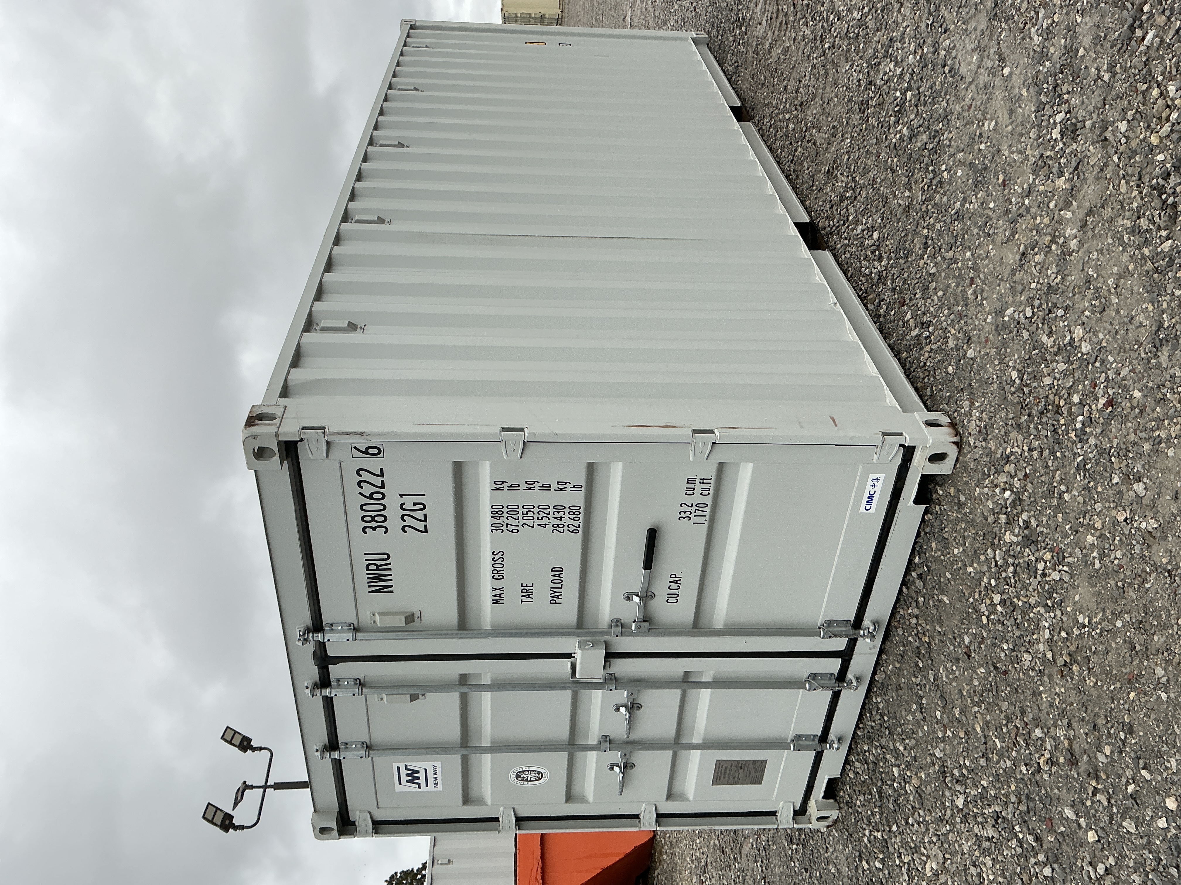 Front corner view of the product