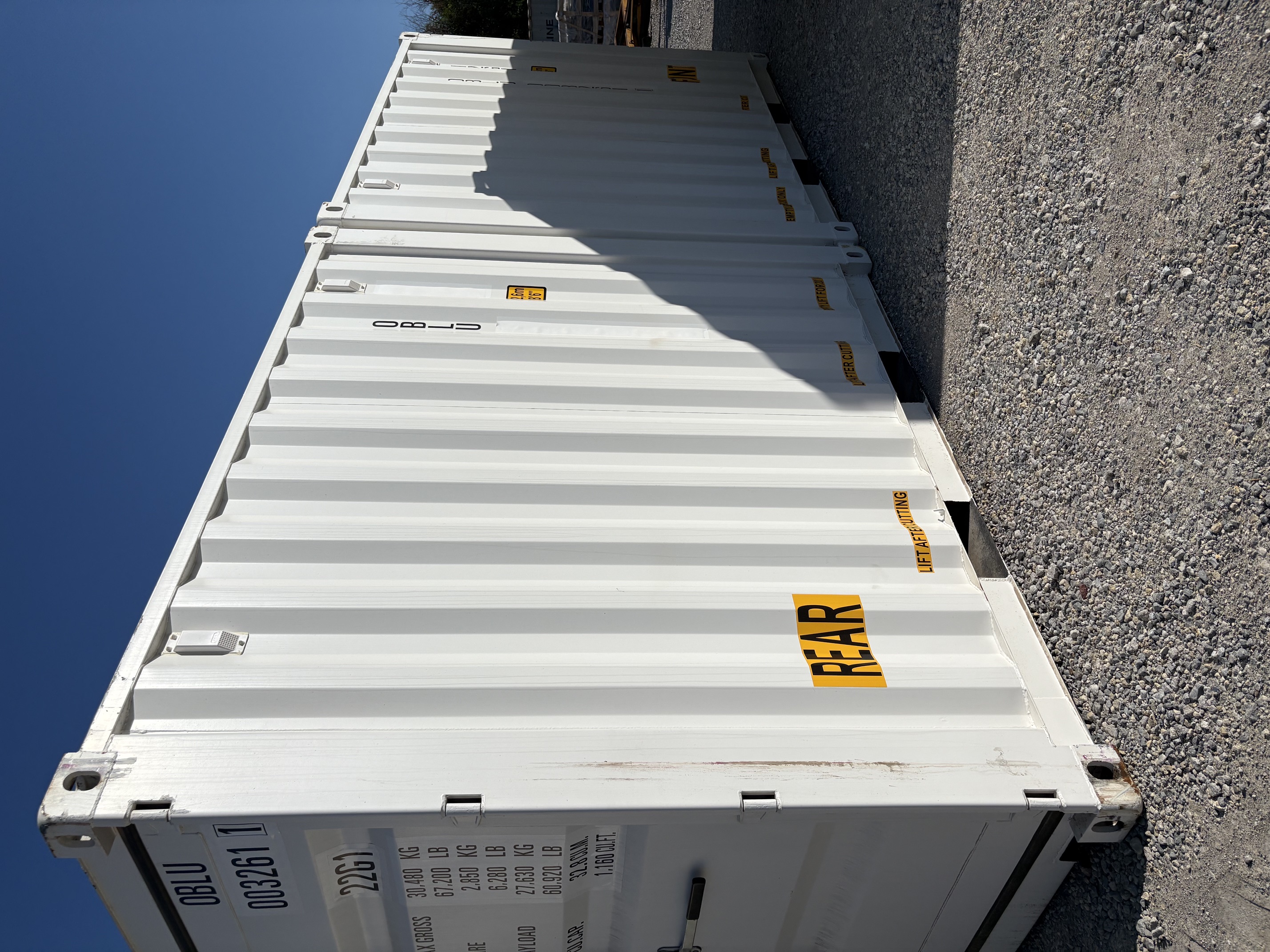 Rear corner view of the product