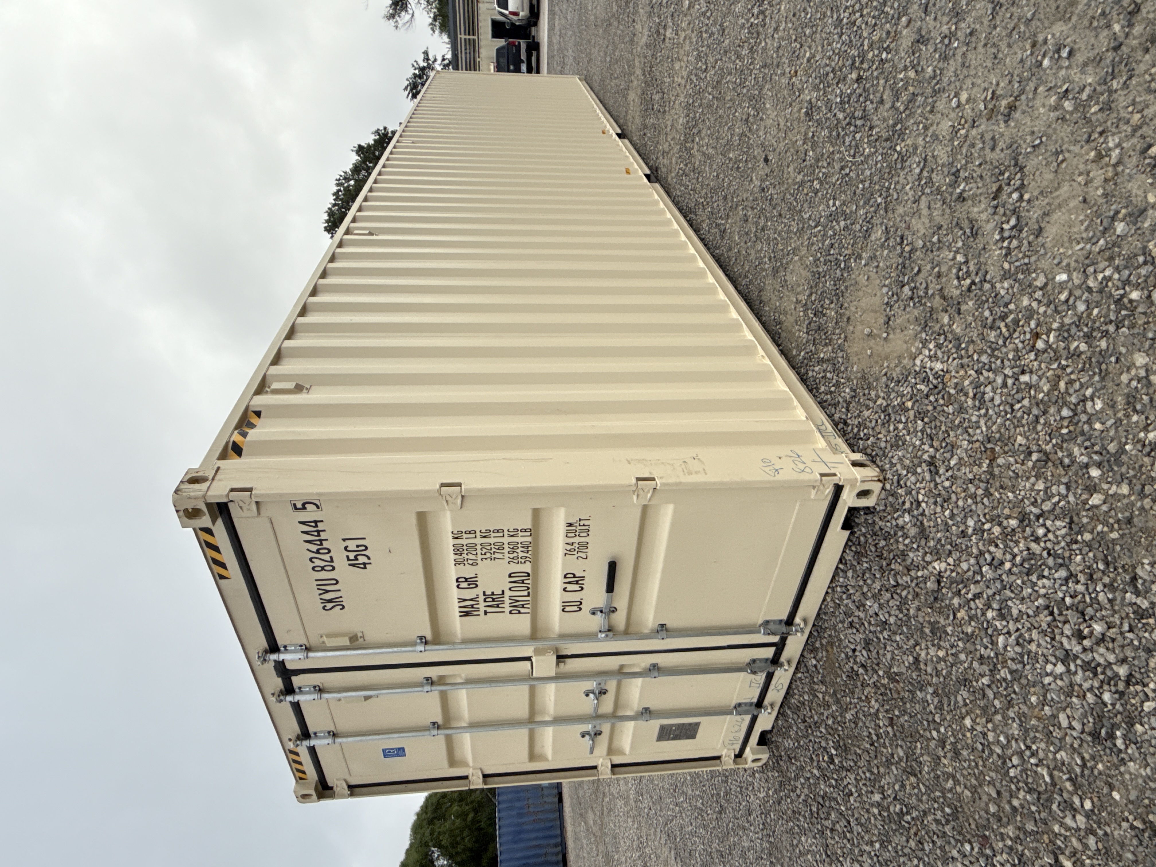 Front corner view of the product