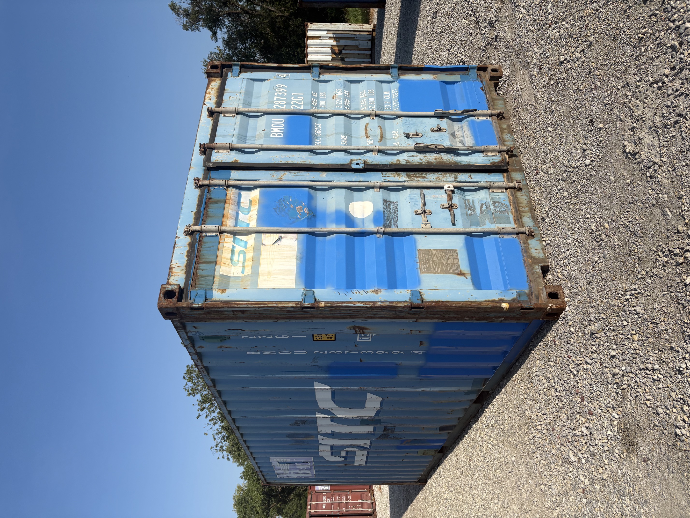 Front corner view of the product