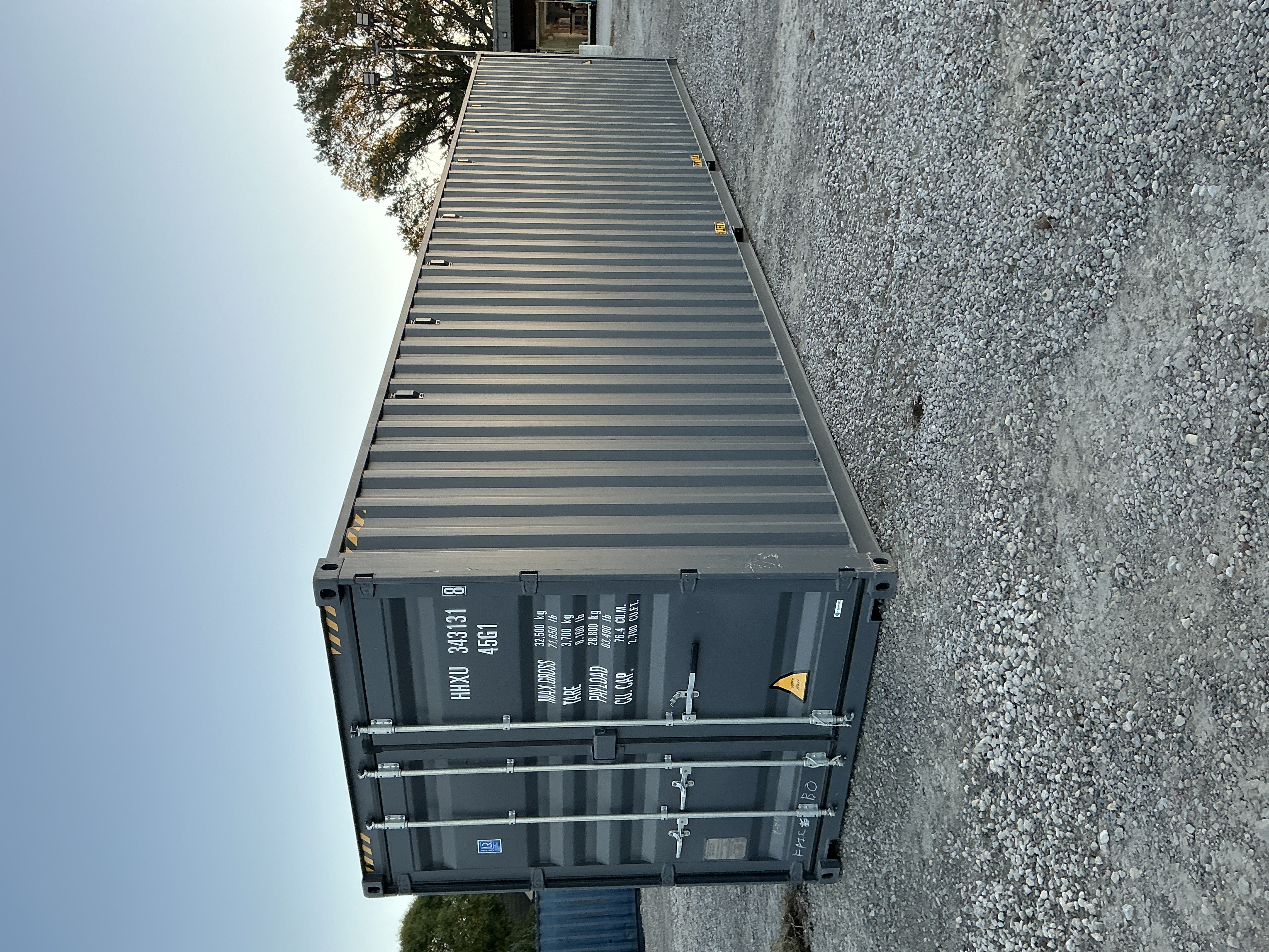 Front corner view of the product