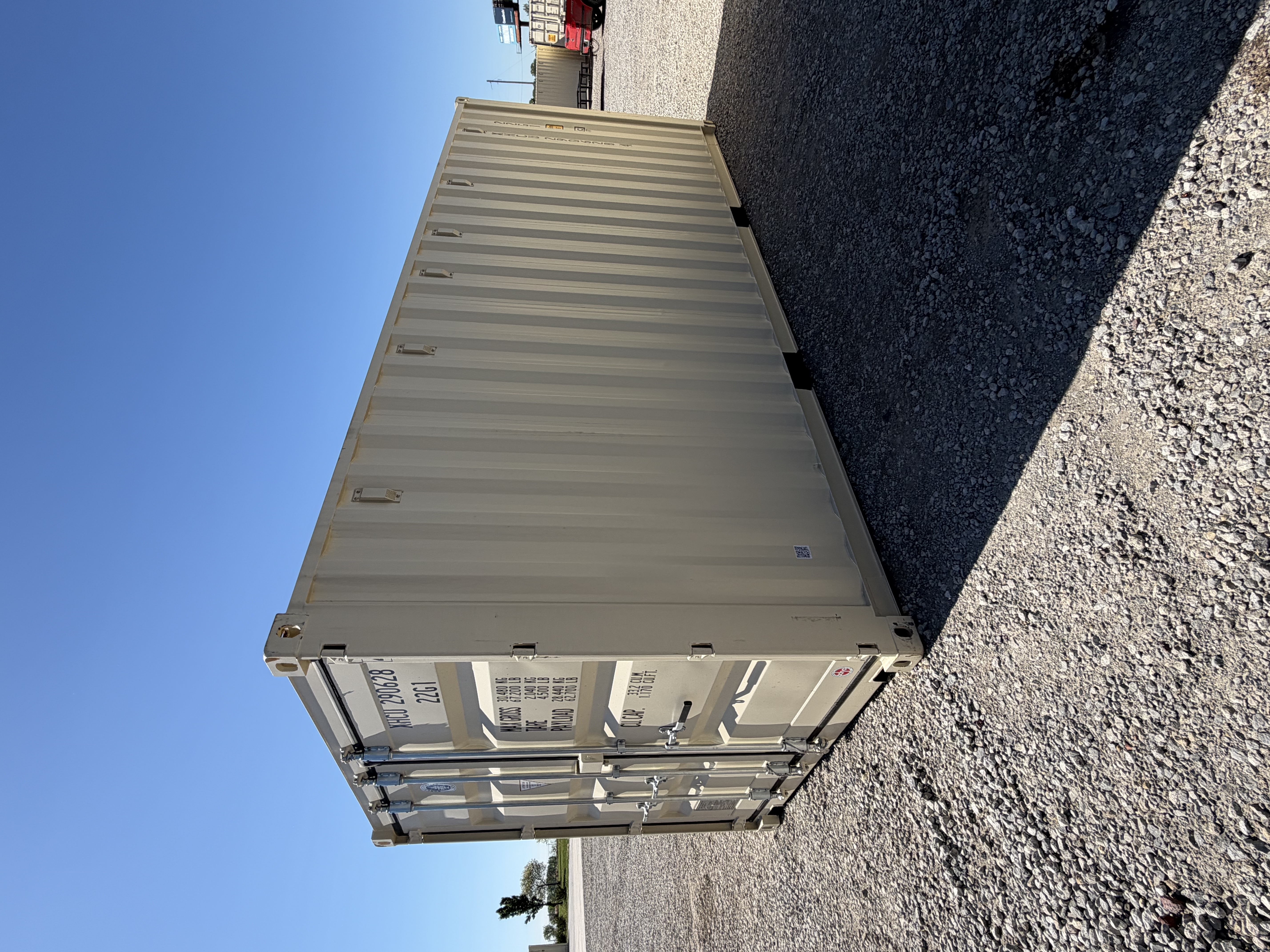 Front corner view of the product