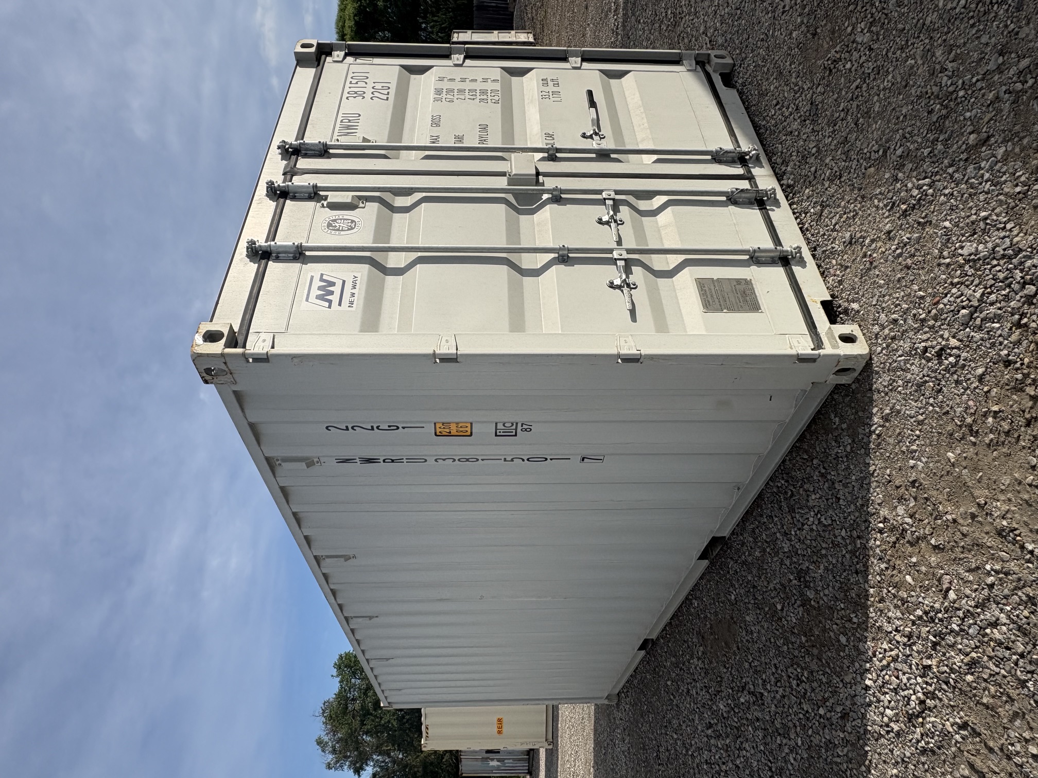 Front corner view of the product