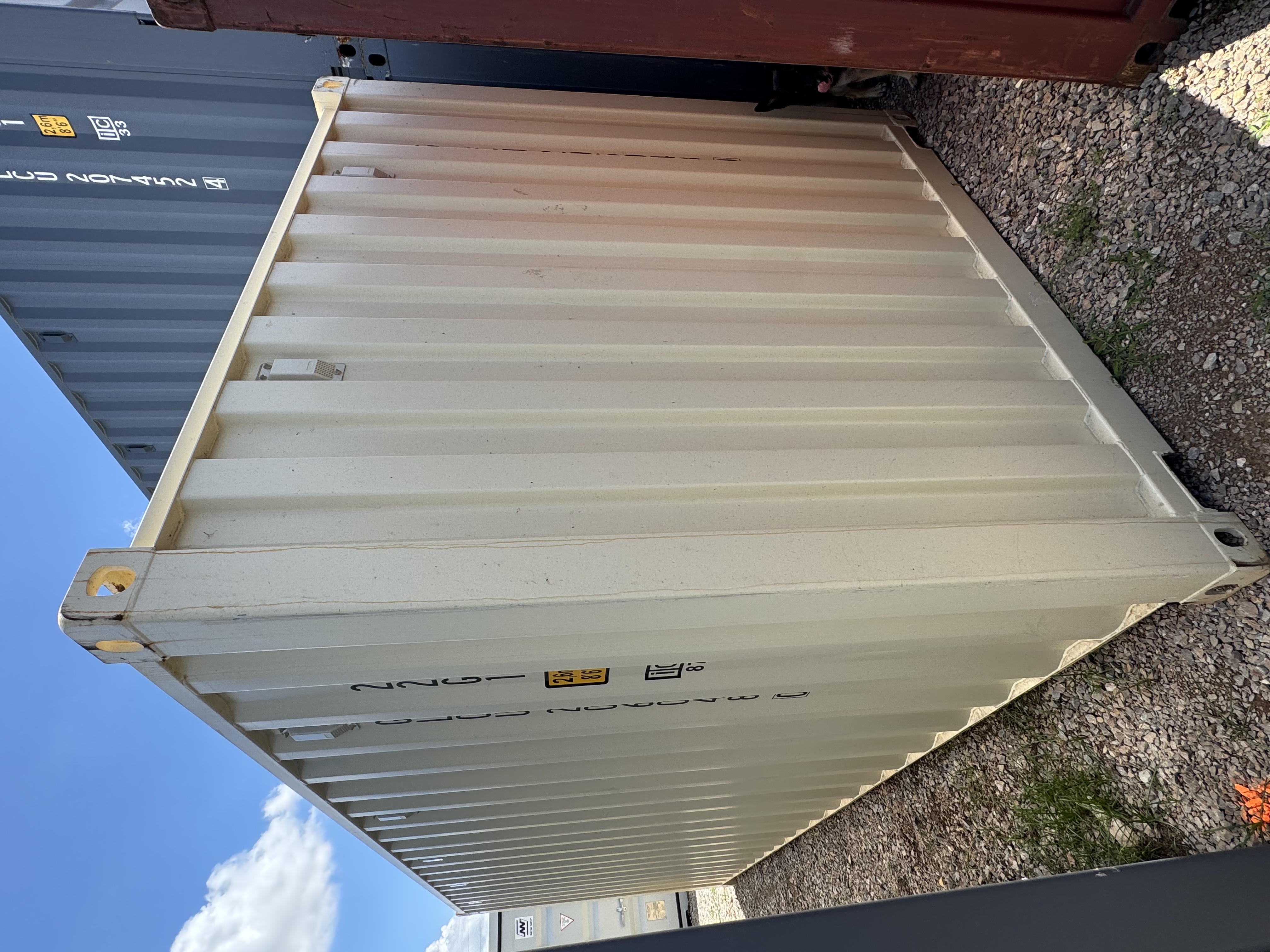 Rear corner view of the product