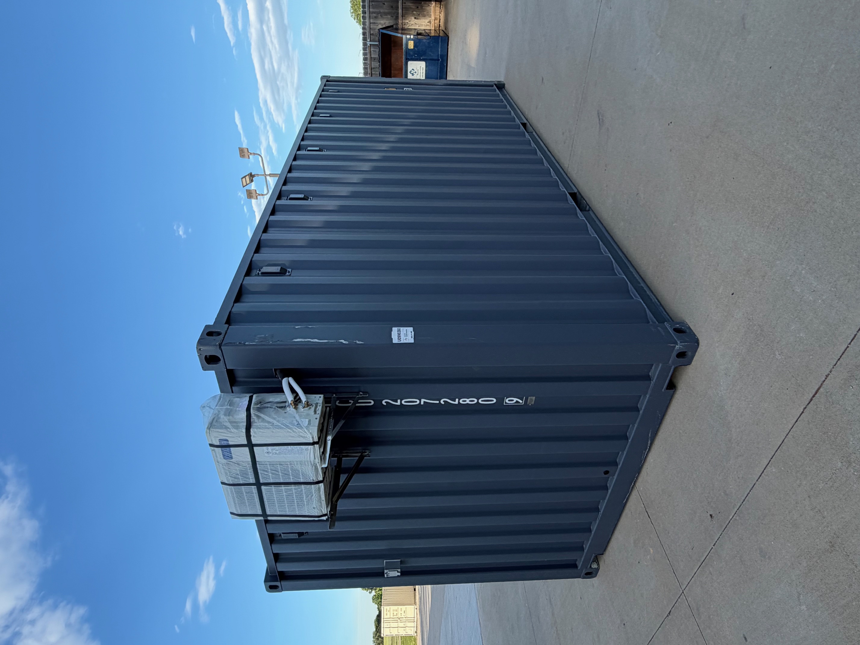 Front corner view of the product