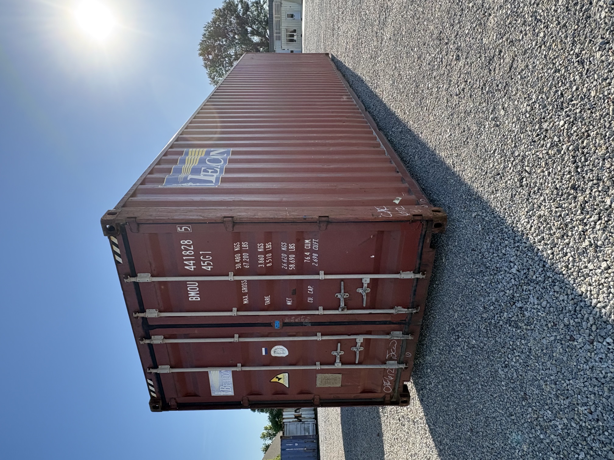 Front corner view of the product
