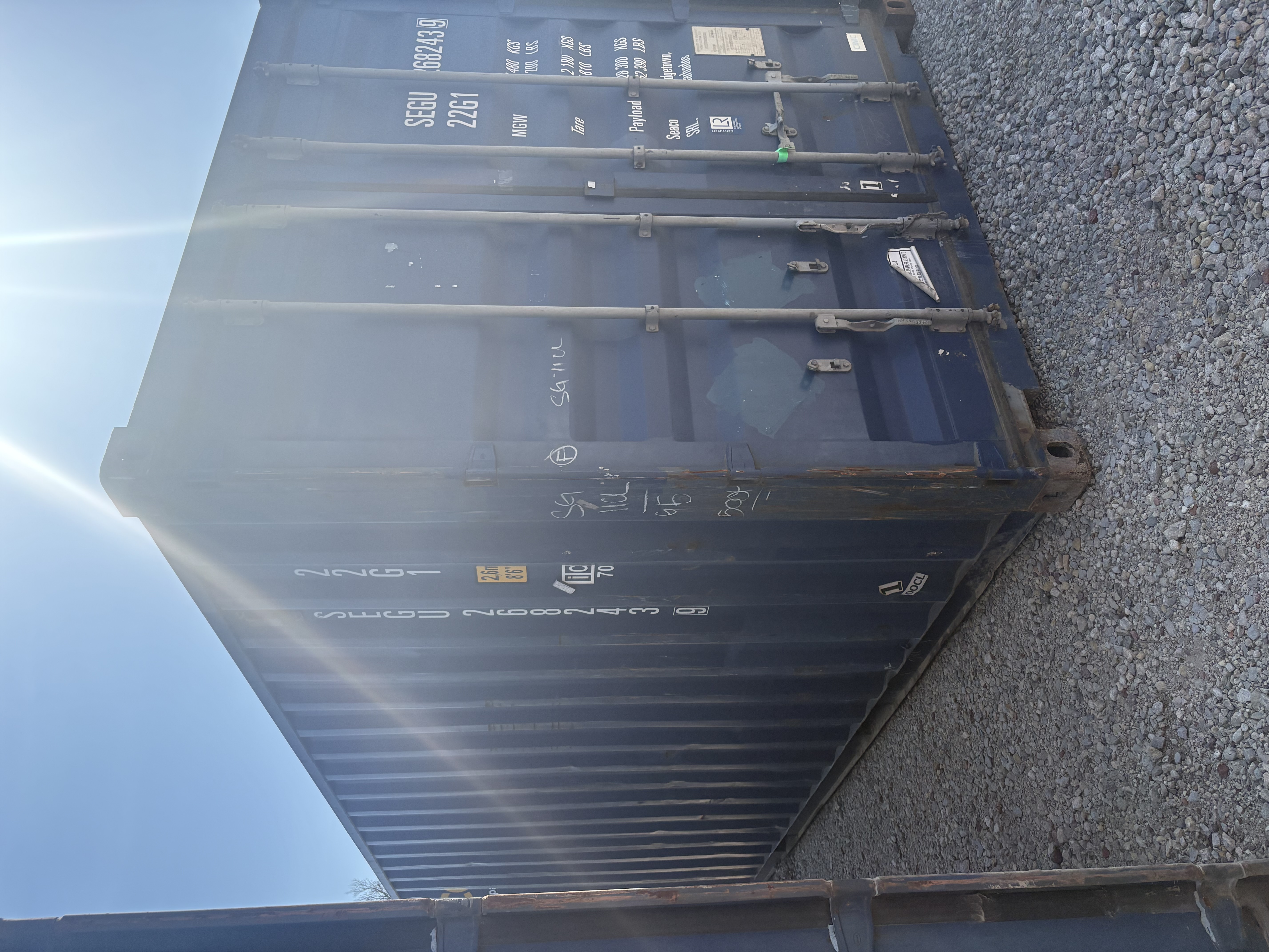 Front corner view of the product