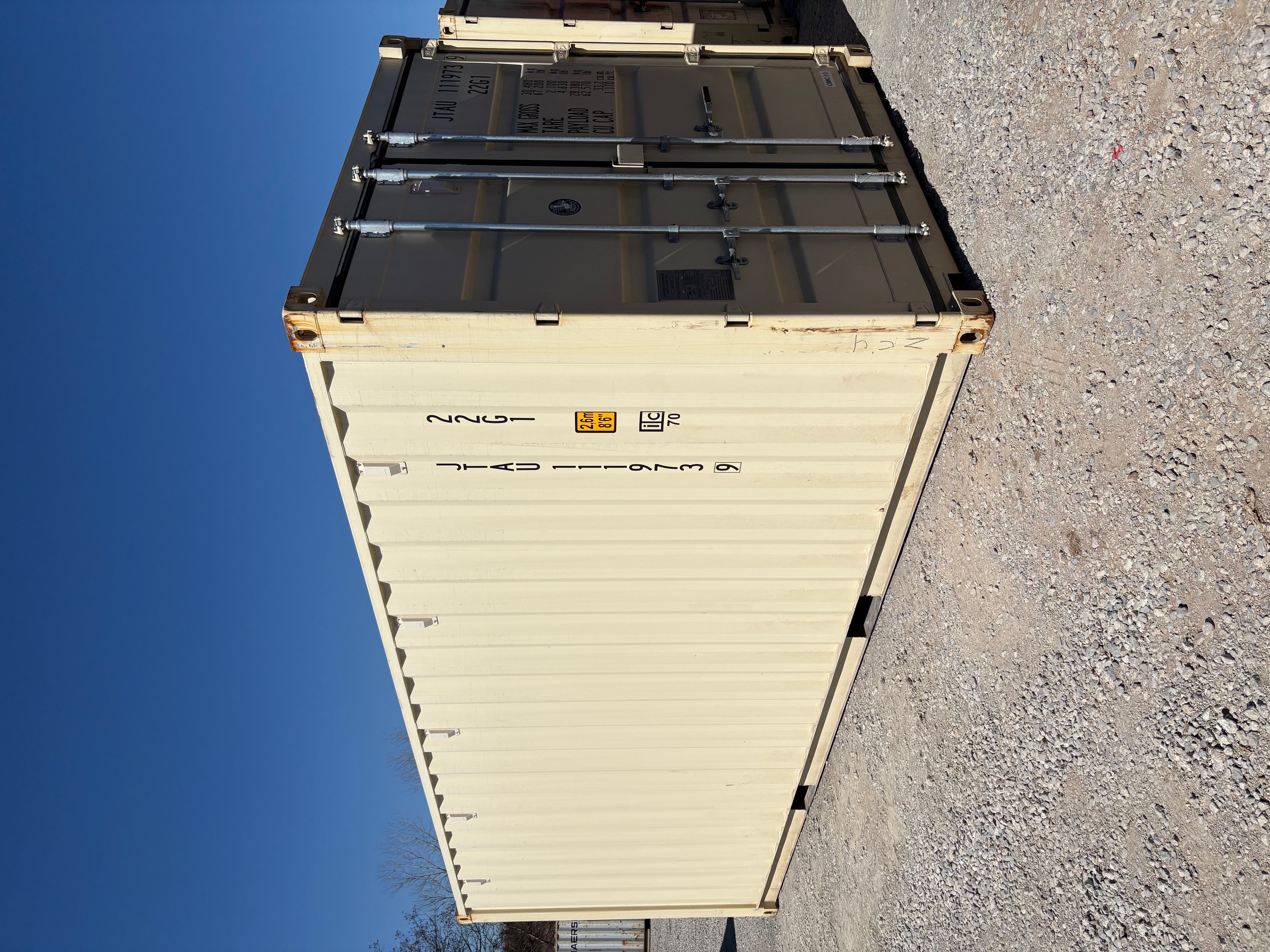 Front corner view of the product