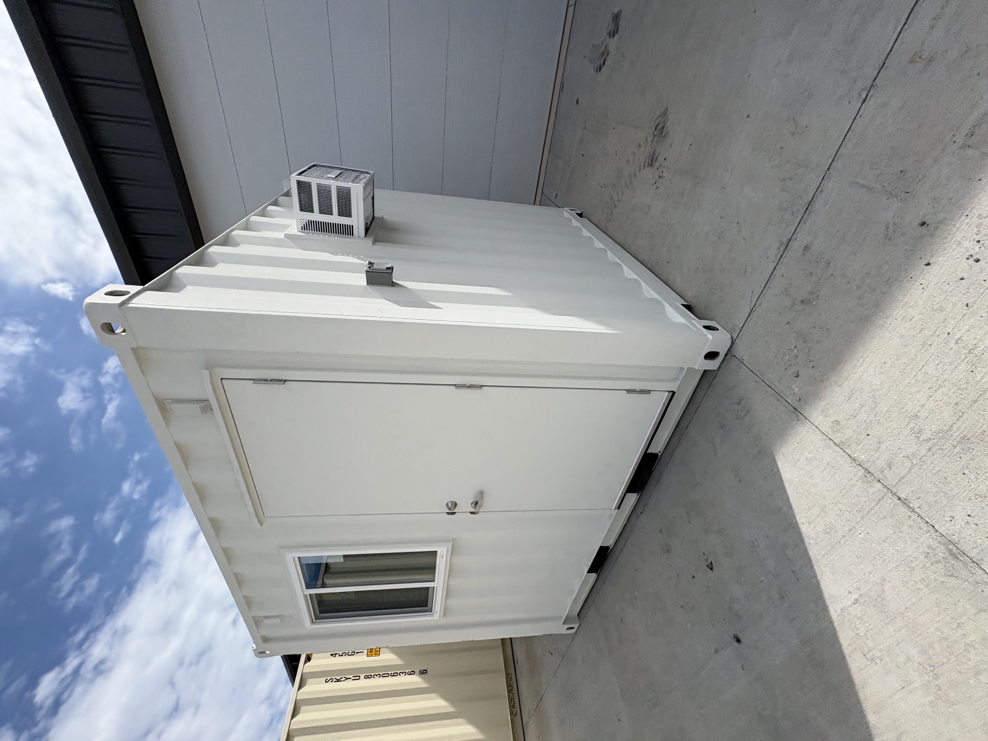 Rear corner view of the product