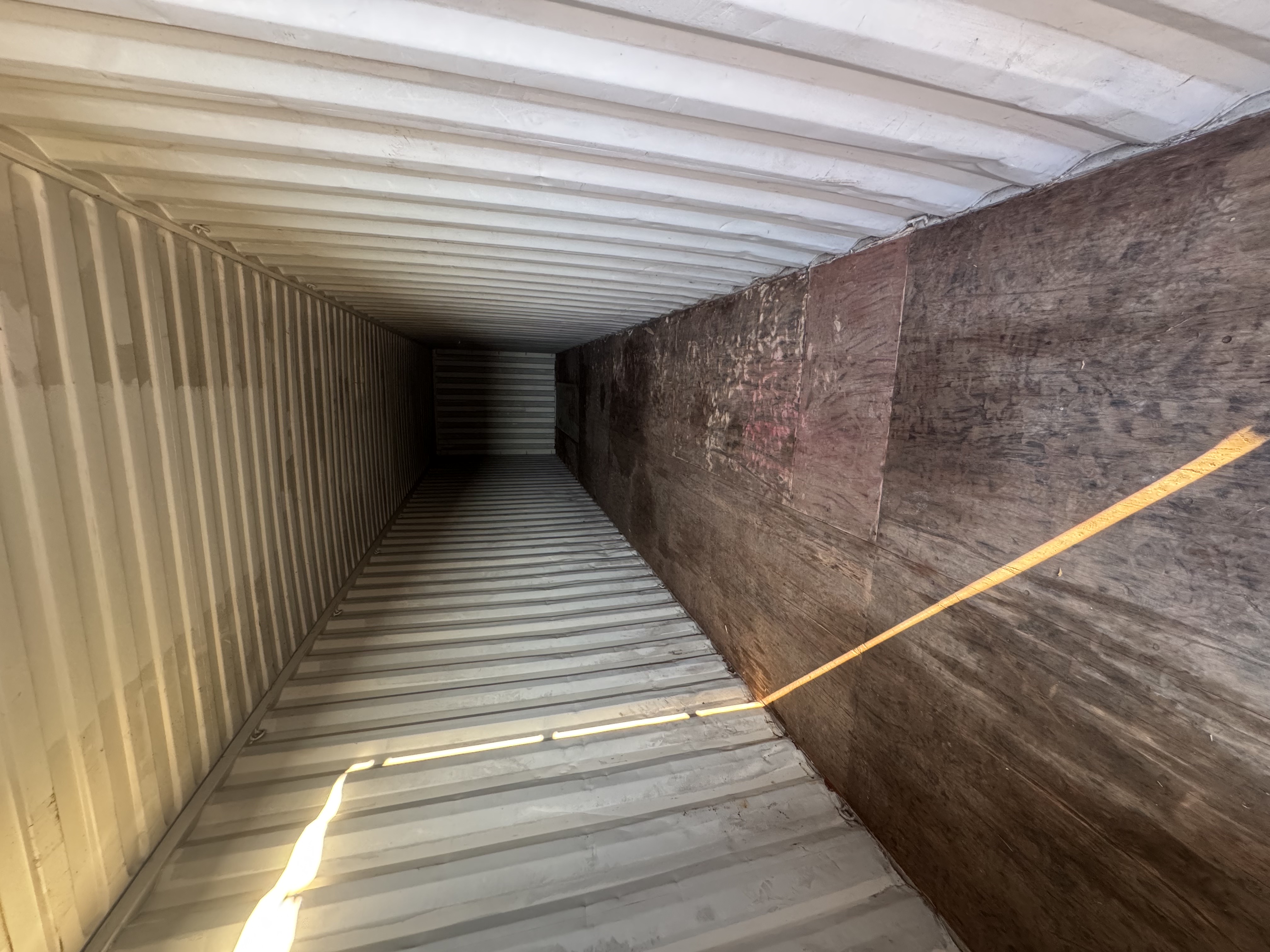 Rear corner view of the product