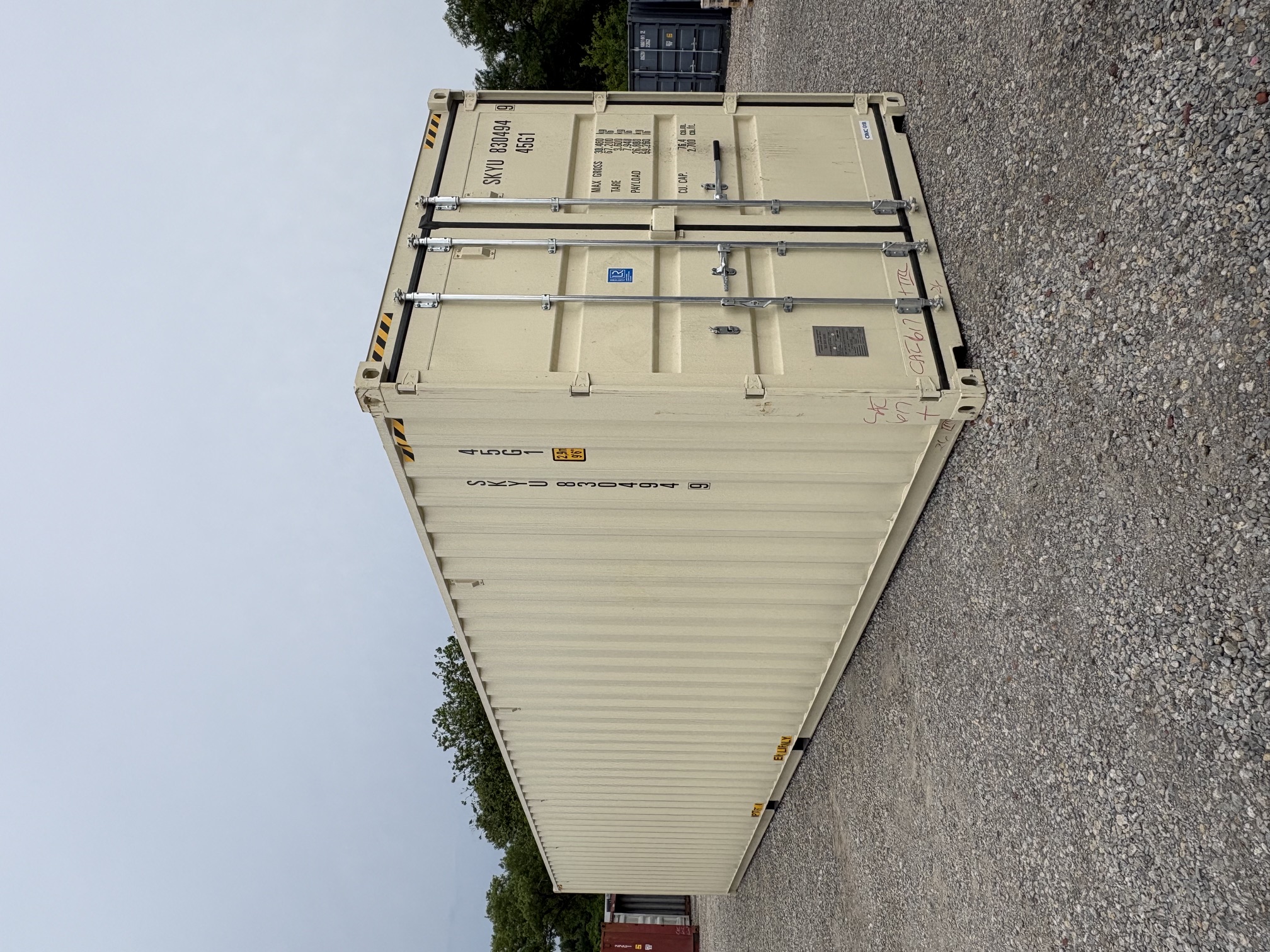 Front corner view of the product