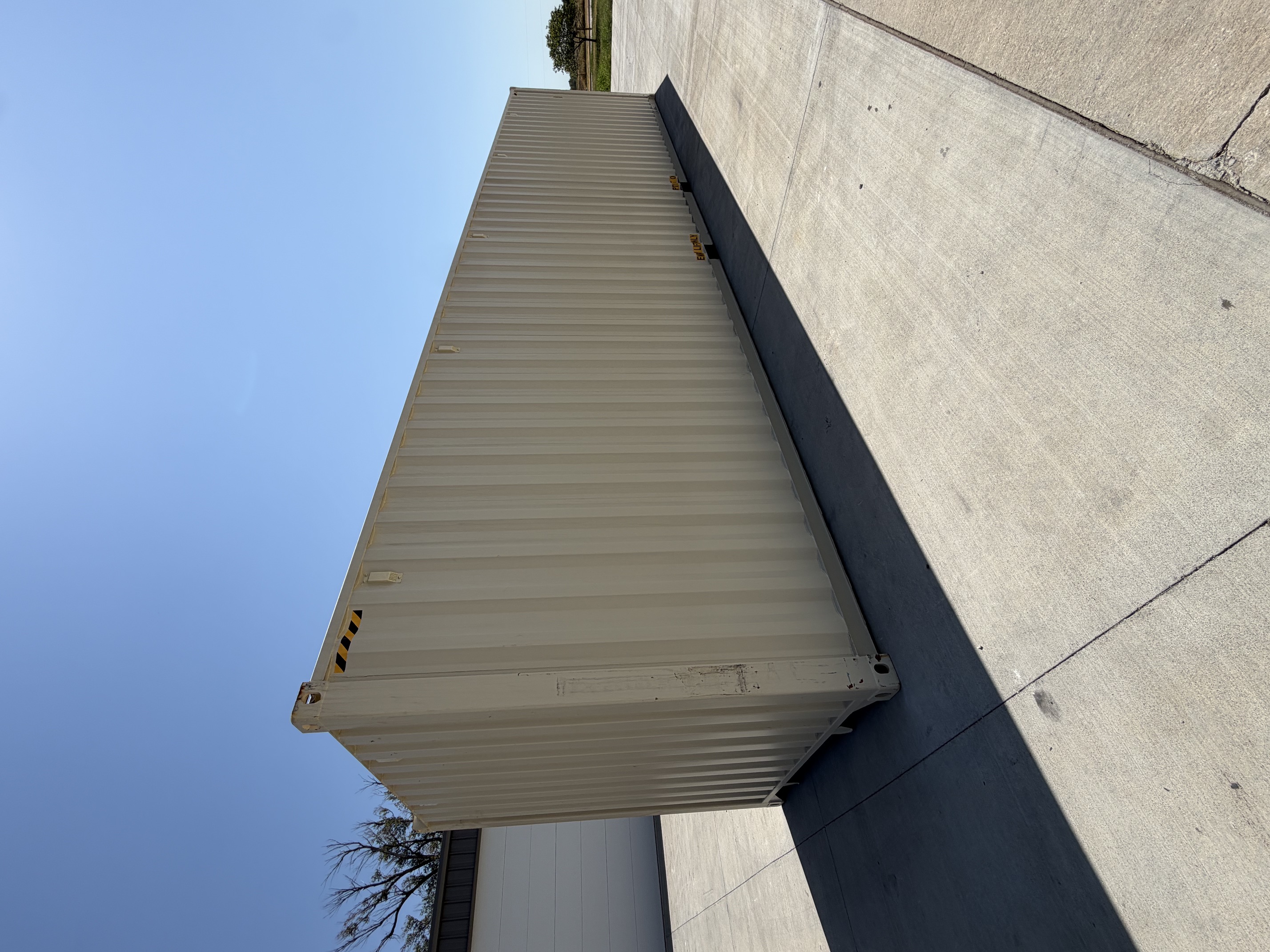 Rear corner view of the product