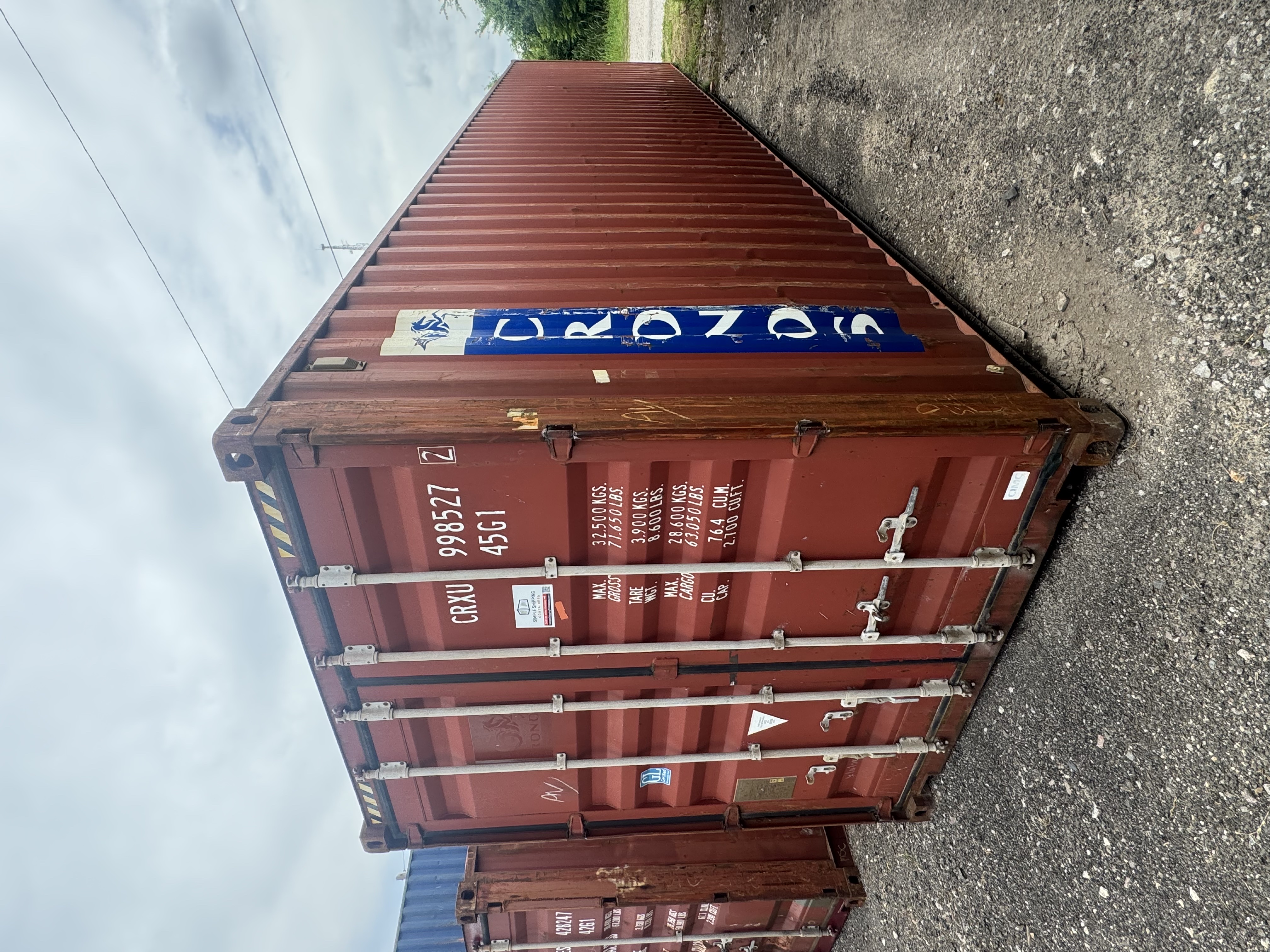 Front corner view of the product