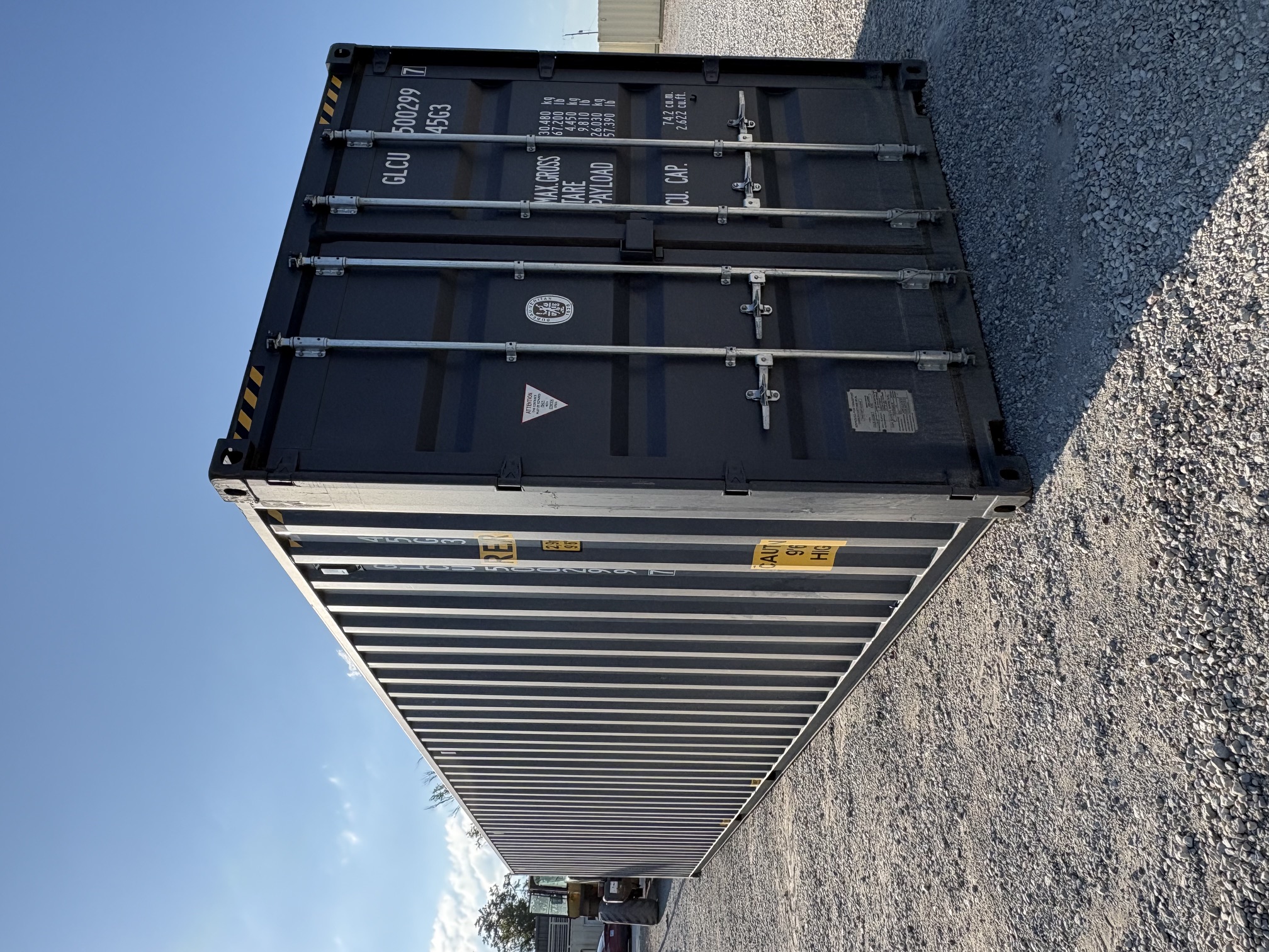 Front corner view of the product