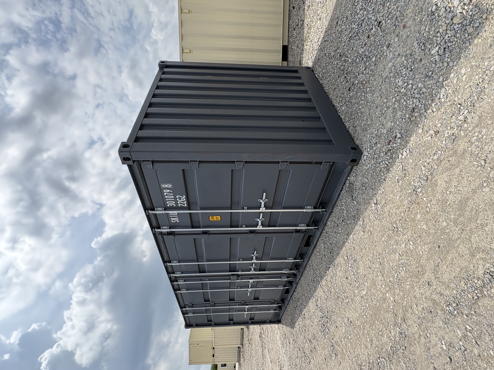 Rear corner view of the product