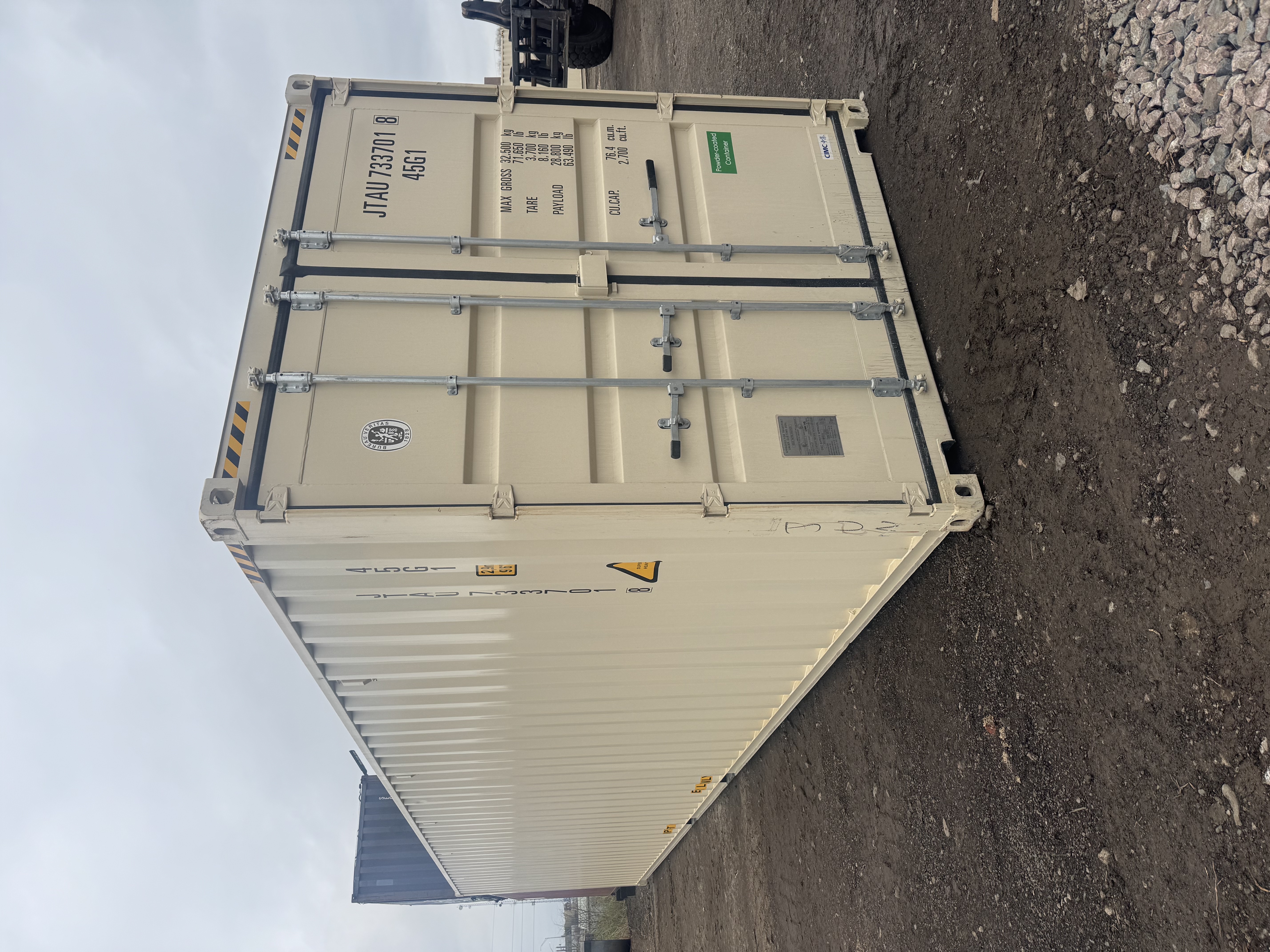 Front corner view of the product